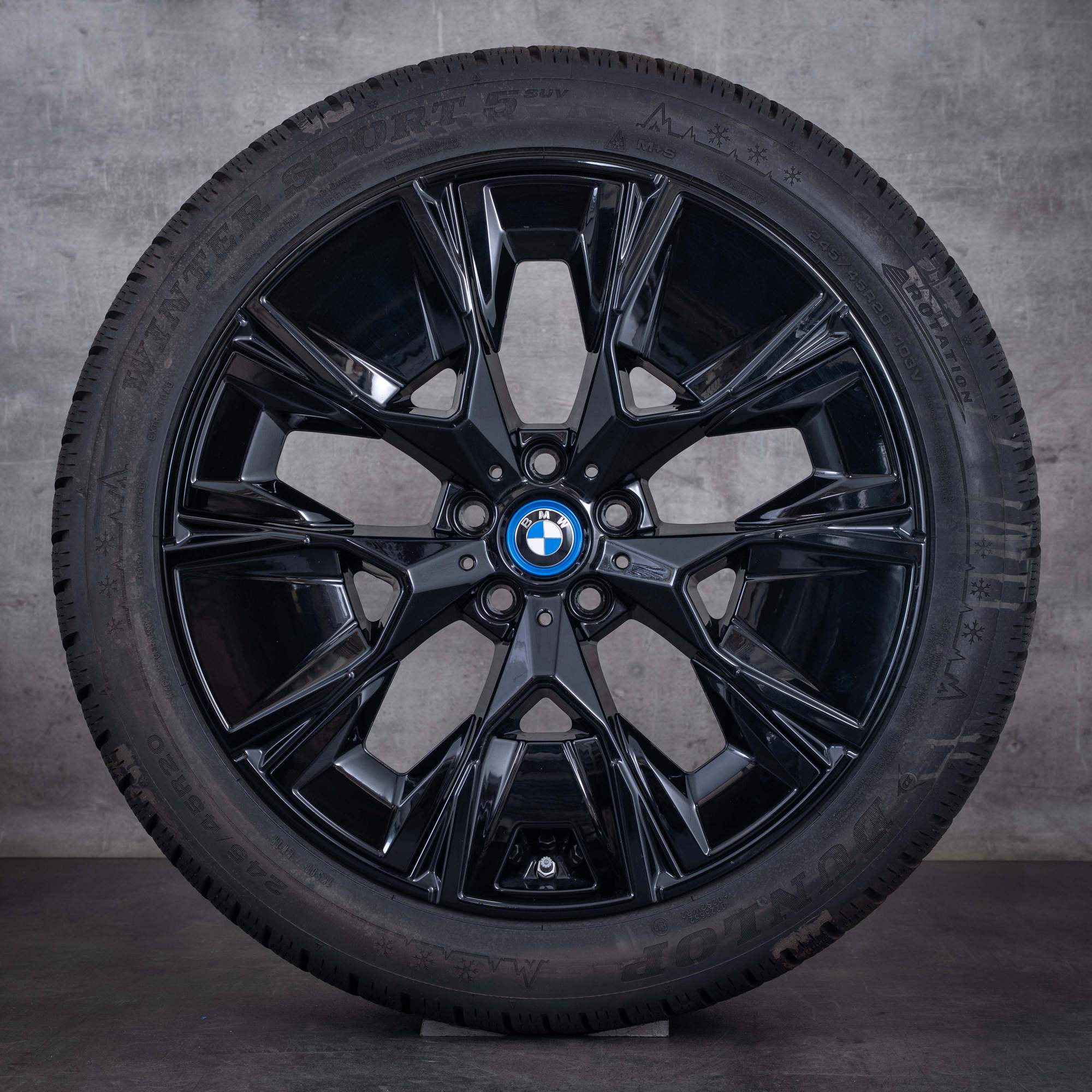 Original BMW iX3 Winterräder 20 Zoll G08 Felgen Styling 890 M 7916267 7916268 jet black