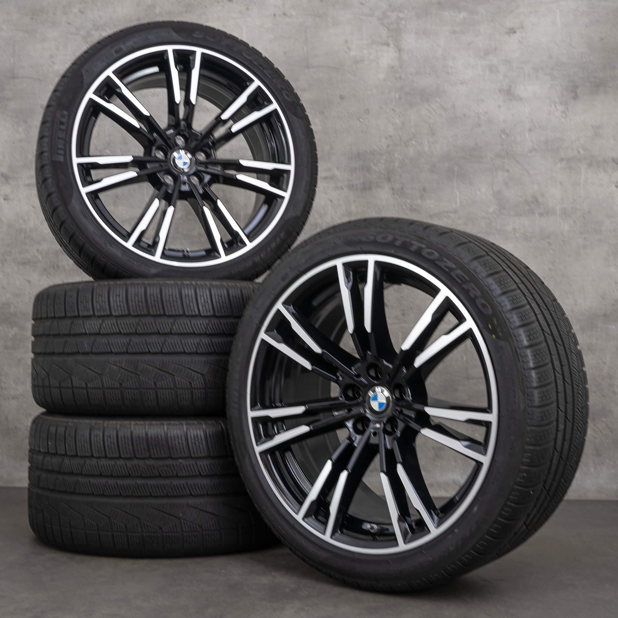 BMW 20 tommer fælge M5 F90 vinterdæk komplette vinterhjul 8073977 8073979 M706