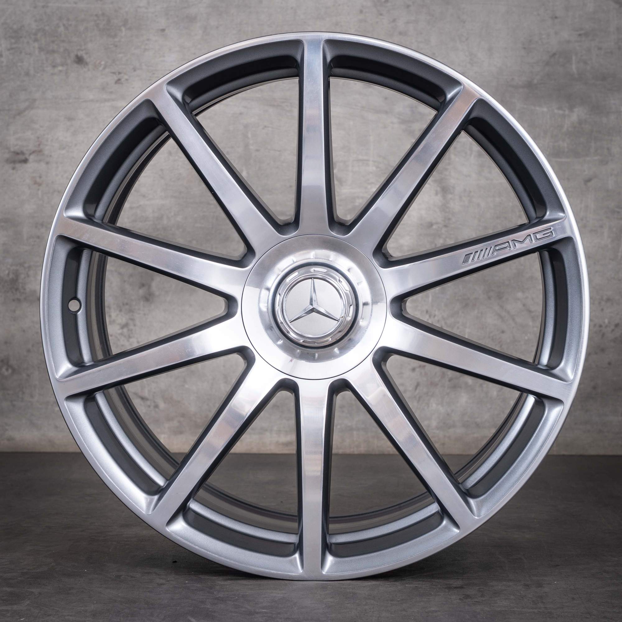 Original Mercedes Benz S-Klasse S63 S65 AMG Felgen 20 Zoll W222 C217 A217 A2224010600 A2224010700 himalaya grey glanzgedreht