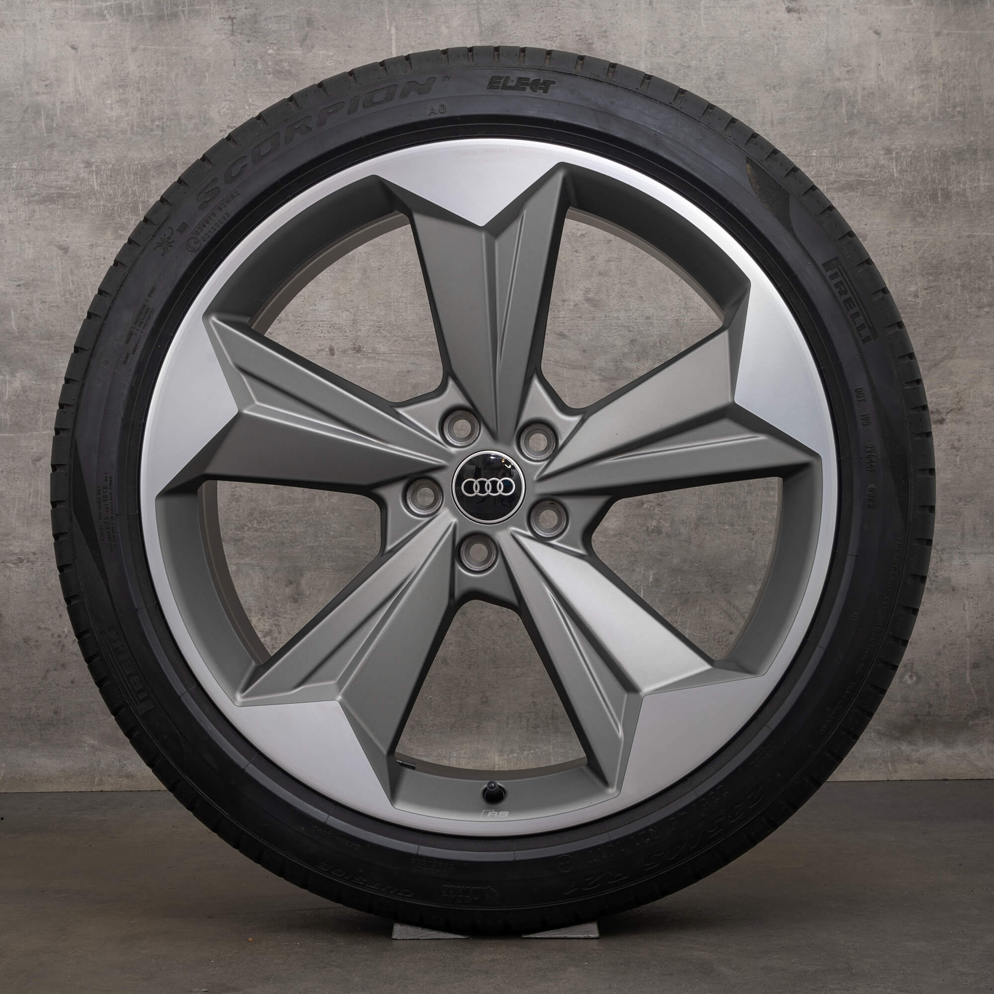 Oryginalne felgi 21-calowe do SUV-a Audi Q4 Sportback z oponami letnimi 89A601025 89A601025R Rotor Evo w kolorze matowego brązu