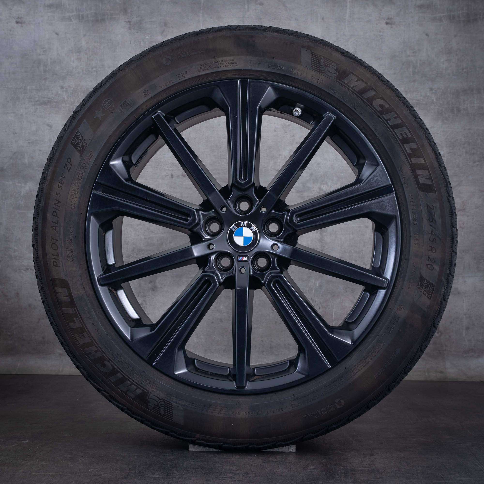 OEM BMW X5 X6 winter wheels 20inch G05 G06 rims Styling 748 M 6883765 Matte Black - wheel 1 of 4