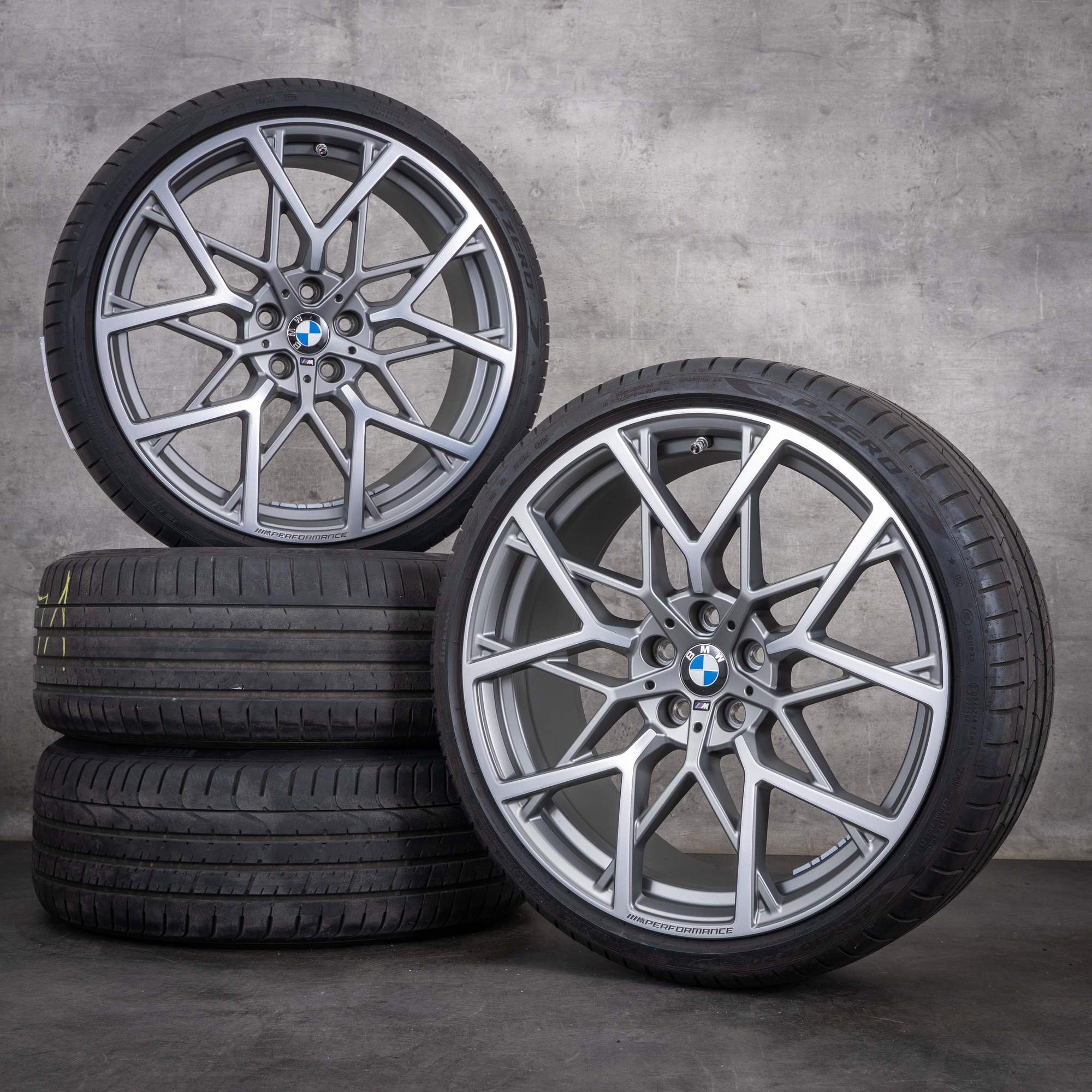 Oryginalne felgi BMW serii 2 3er 4er 20 cali G20 G22 G42 opony letnie stylizacja 795 6885303 6885304 kolor ferricgrey diamond cut