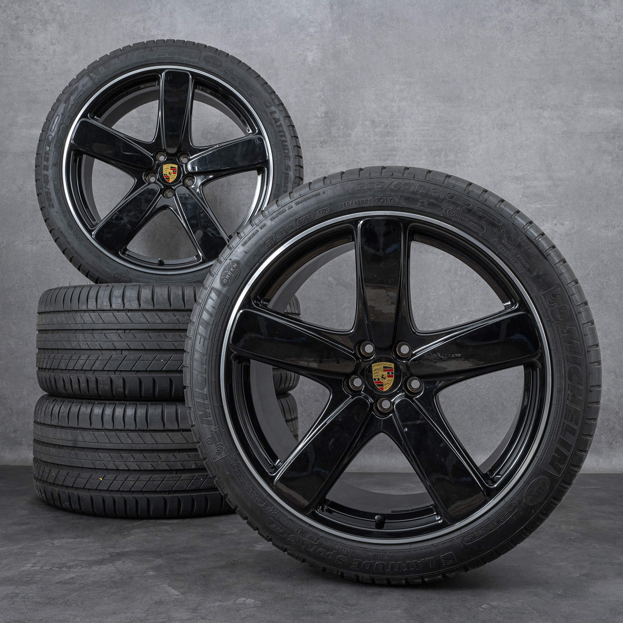 Originální disky Porsche Macan II 21 palců 95B Classic letni pneumatiky alu kola