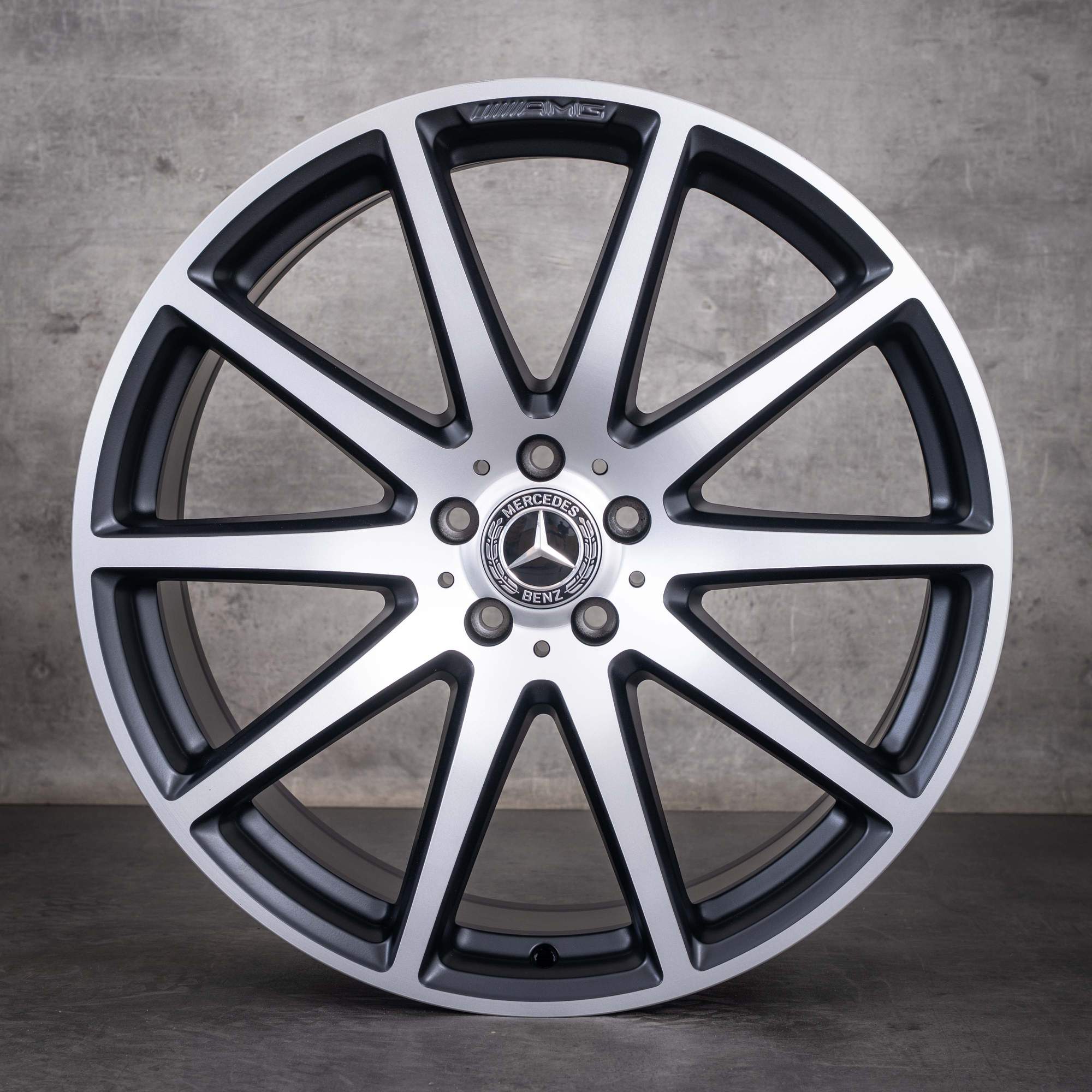 Originale Mercedes-Benz AMG GLE 63 og GLE 63 S-fælge 21 tommer W292 A2924012200 A2924012300 sort mat diamond cut NYE