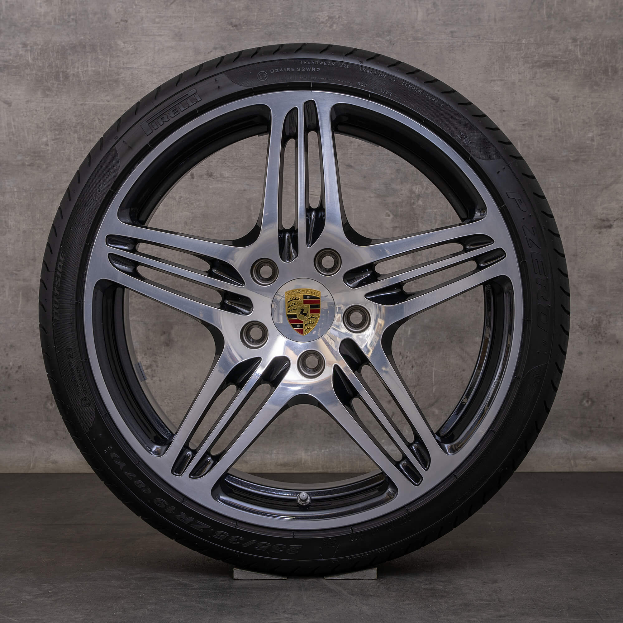 Original Porsche 911 Felgen 19 Zoll 997 Carrera 4 & 4S Sommerräder 99736215602 99736216202 schwarz glanzgedreht