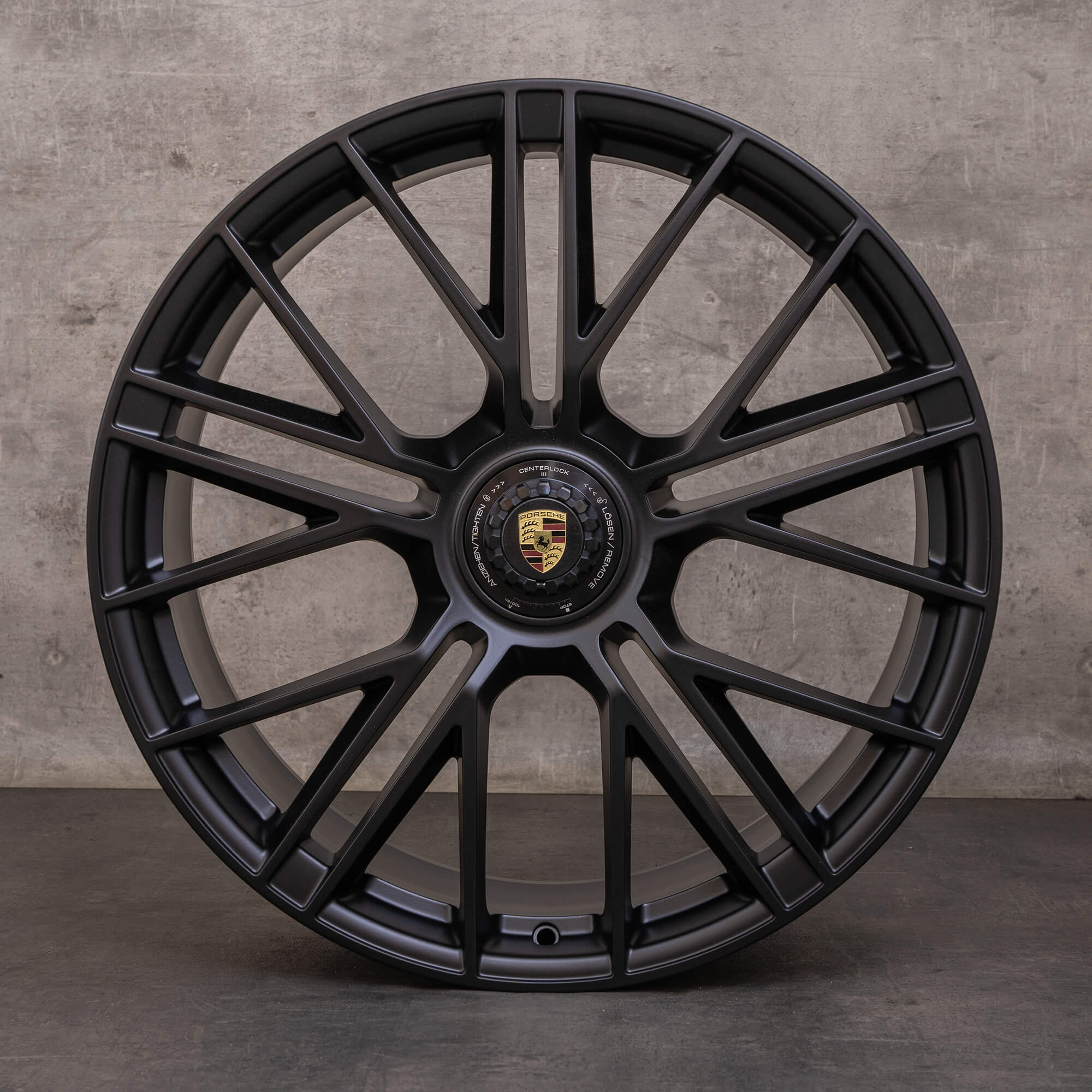 Porsche Panamera 976 jantes originais de 21 polegadas 976601025T 976698025B Turbo S preto mate NOVO