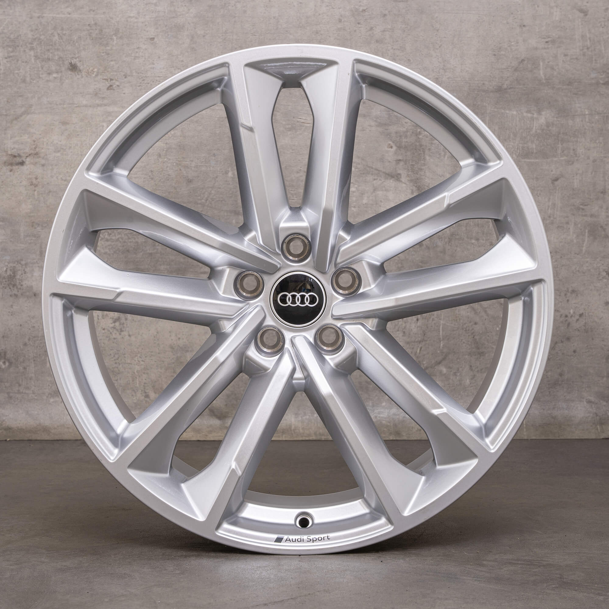Genuine Audi A7 S7 cerchi 20 pollici C8 4K8601025M argento NUOVO