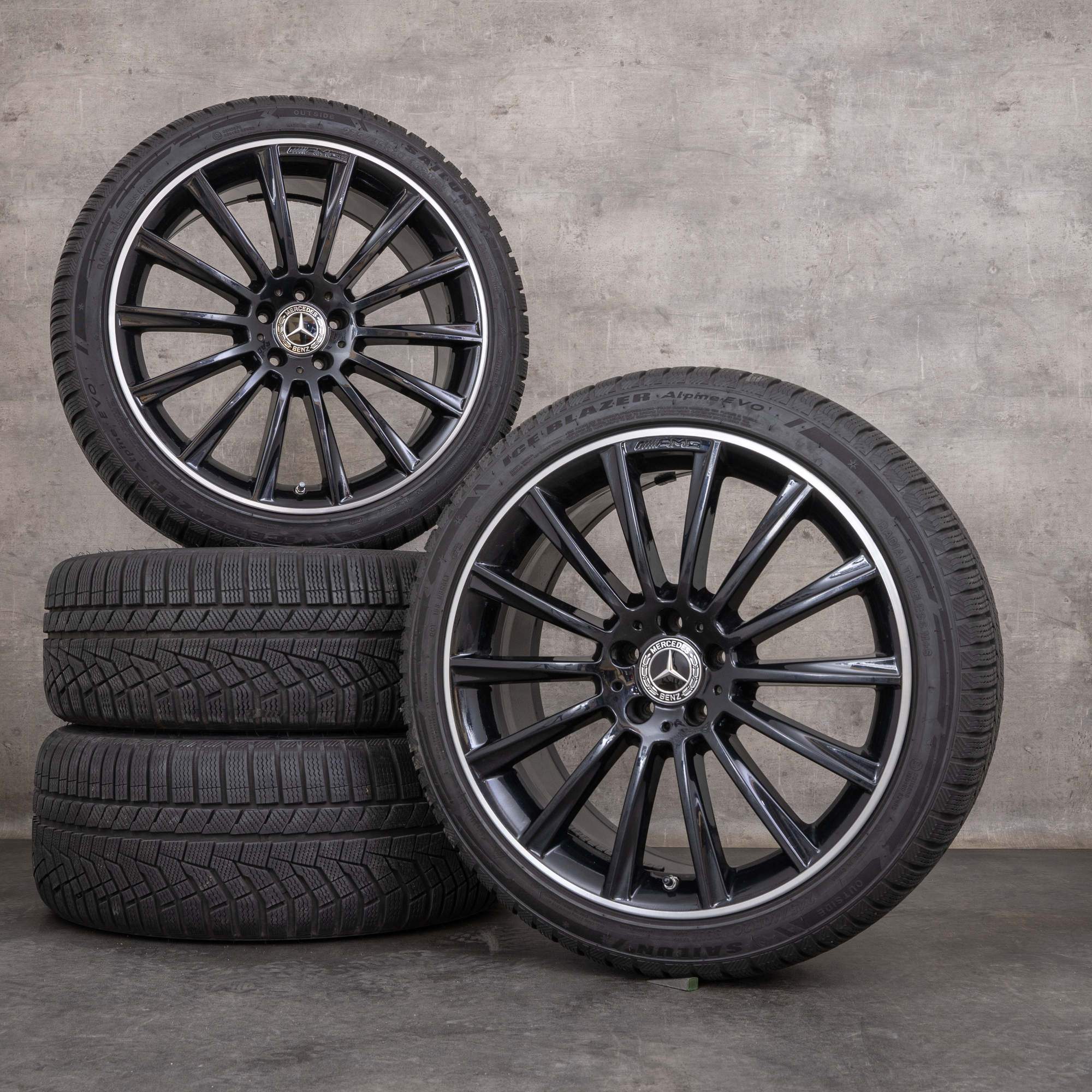 Alkuperäiset Mercedes Benz S-sarjan AMG talvirenkaat 20 tuuman W223 V223 vanteet A2234011500 musta Kiillotettu UUTUUS