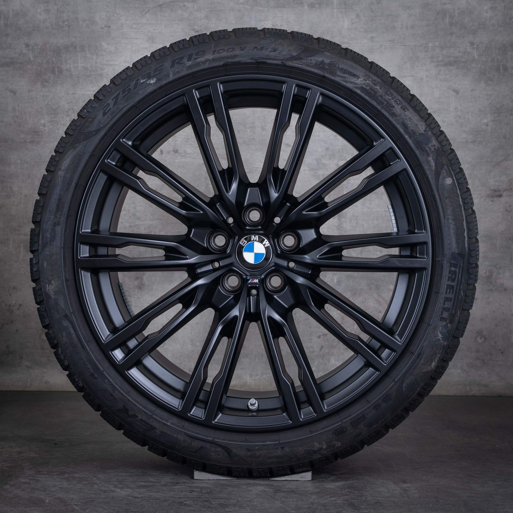 Oryginalne BMW M2 M3 M4 koła zimowe 19 cali G87 G80 G82 G83 felgi stylizacja 829 M 8093844 8093845 jet black matt