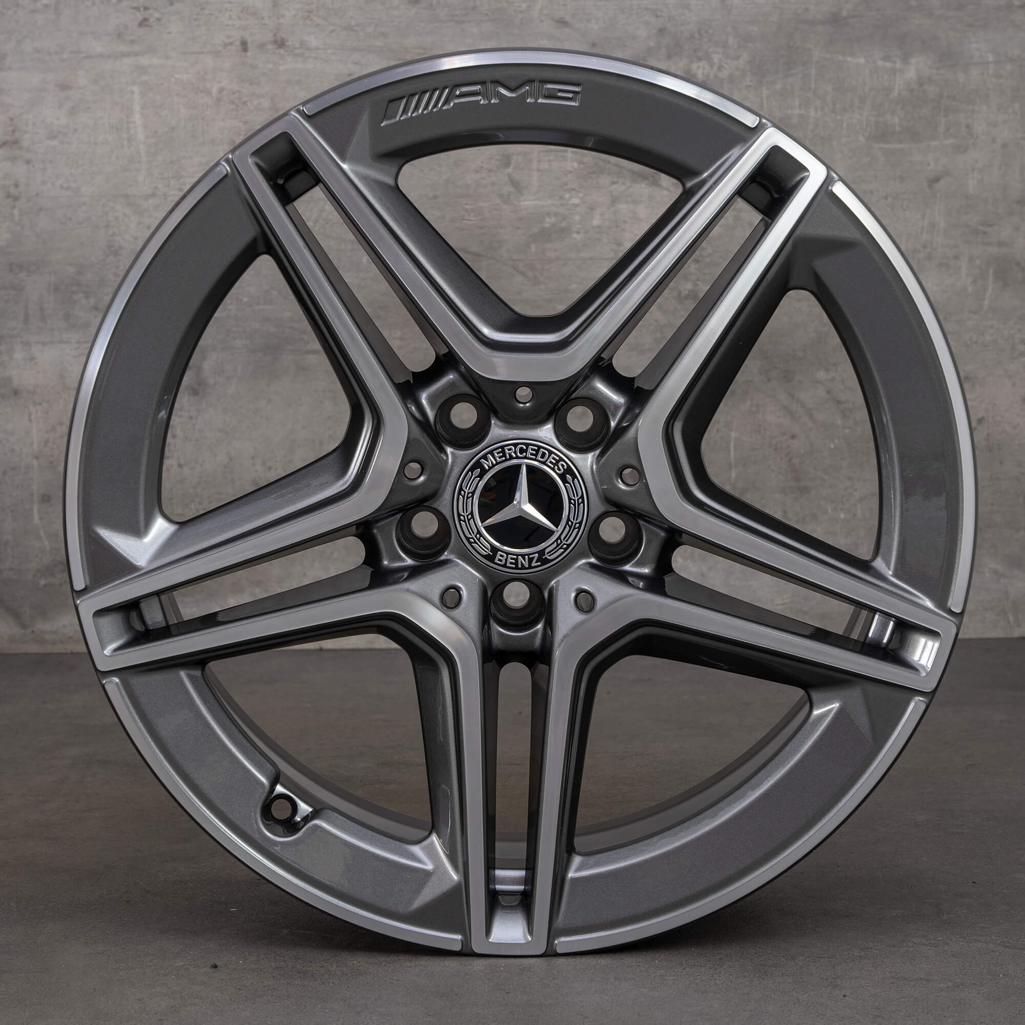 Oryginał Mercedes Benz Klasa A A35 AMG Felgi 18 cali W177 V177 A1774013800 himalaya szary polerowane
