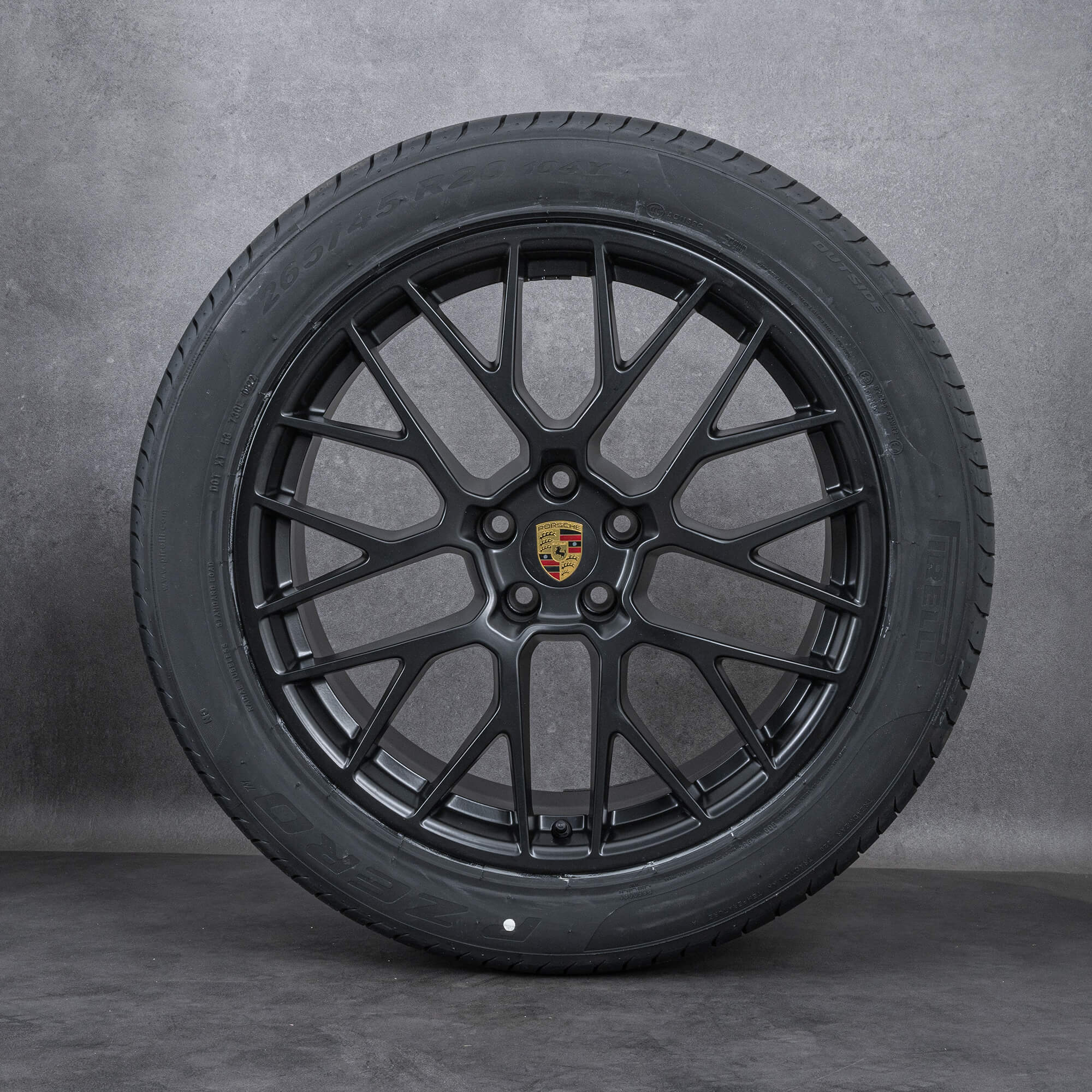 Llantas originales Porsche Macan 20 pulgadas I & II ruedas de verano RS Spyder 95B601025DS 95B601025DT negro satinado