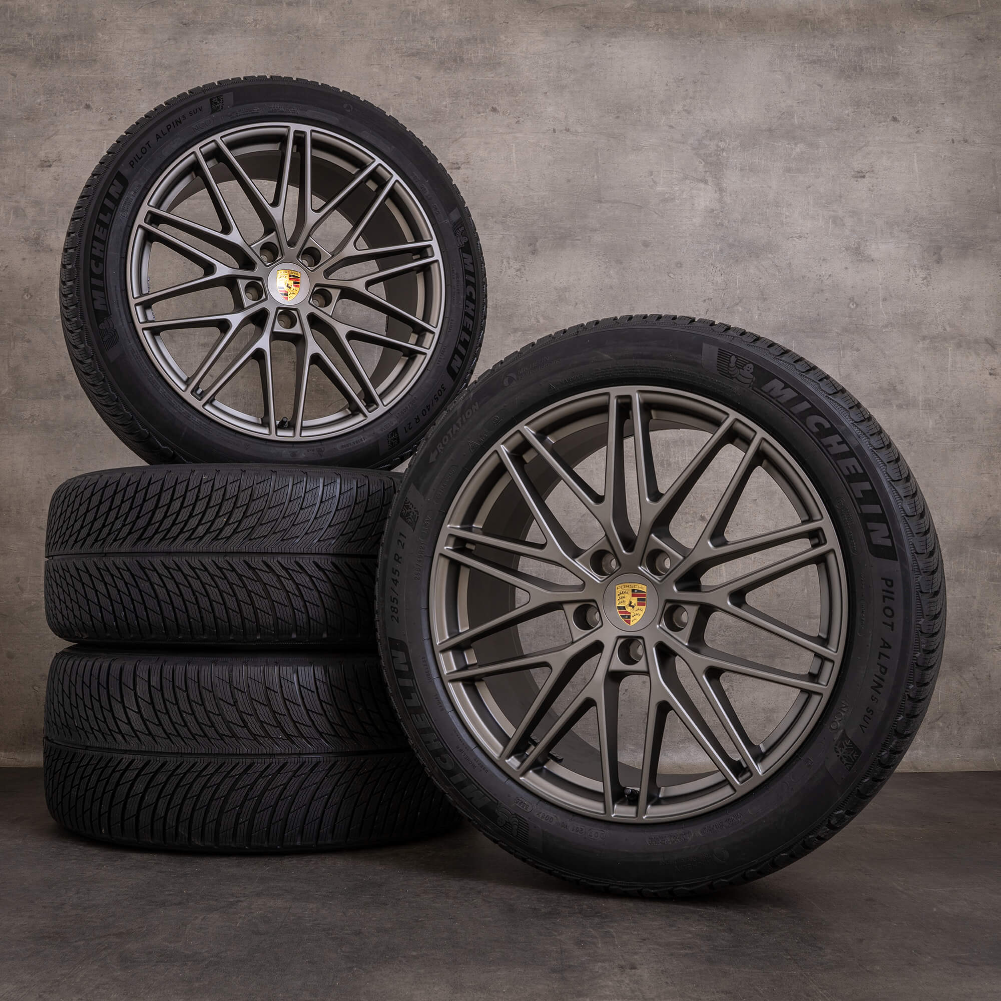 Original Porsche Cayenne Winterräder 21 Zoll 9YA E3 II RS Spyder Felgen 9Y0601025CD 9Y0601025CE turbonit NEU