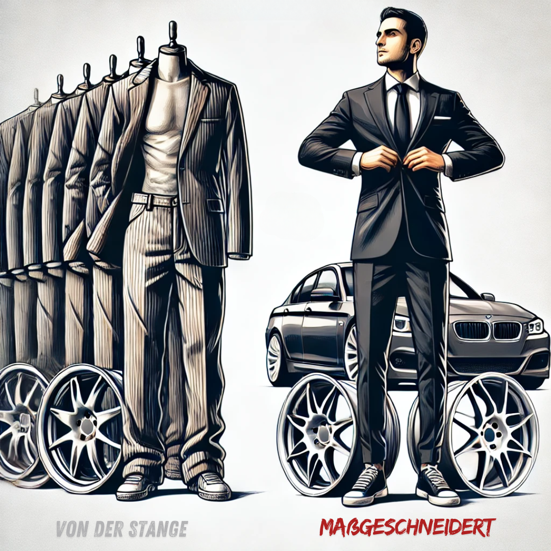 Von der Stange vs. Maßgeschneidert Von der Stange vs. Maßgeschneidert