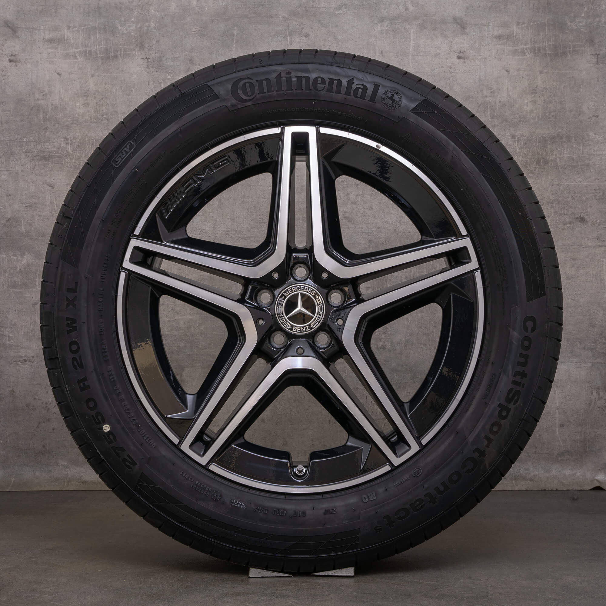 Genuine Mercedes Benz GLE & 53 AMG jante 20 inch X167 C167 de vară A1674013200 A1674013300 negru lucios întors