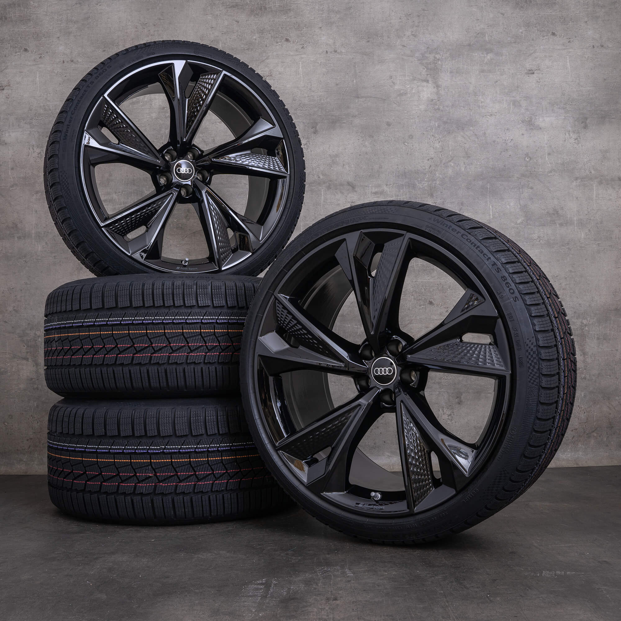 OEM Audi RS6 RS7 snow tire packages 22 inch 4K C8 Rims 4K0601025DG ...