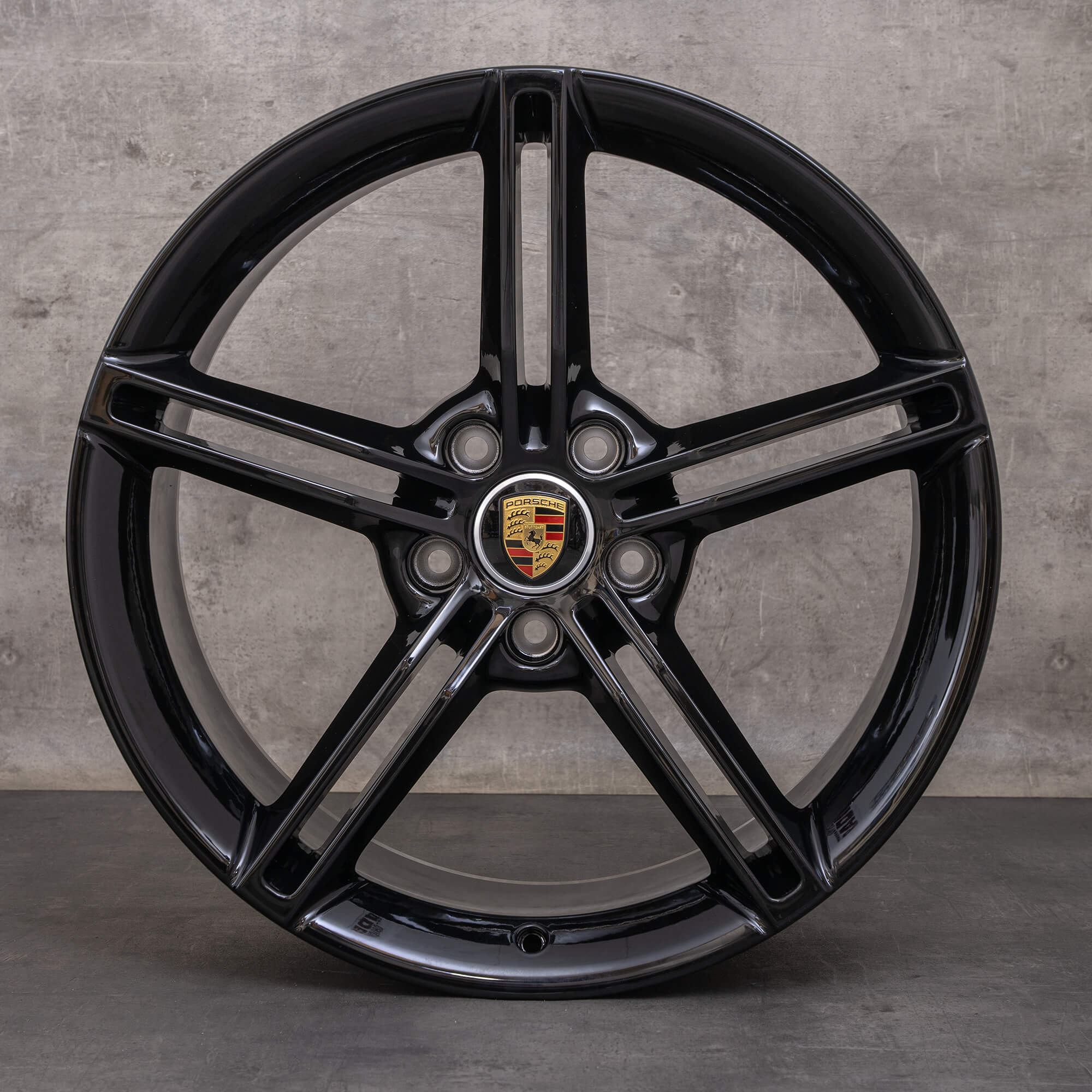 Original Porsche Taycan Felgen 21 Zoll 9J1 9J1601025AA 9J1601025AB schwarz glanz NEU