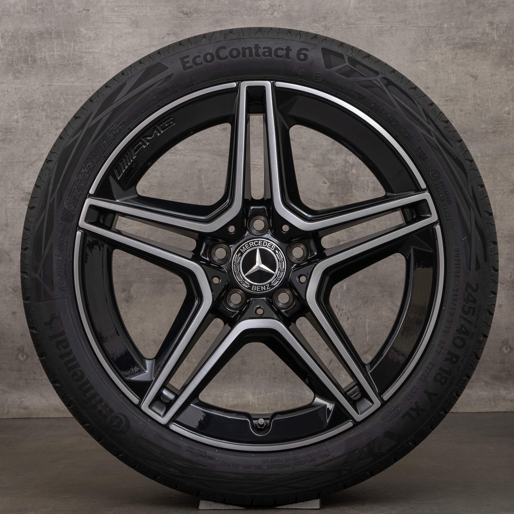 Original AMG Mercedes C Klasse W205 S205 C205 A205 18 Zoll Sommerreifen Felgen