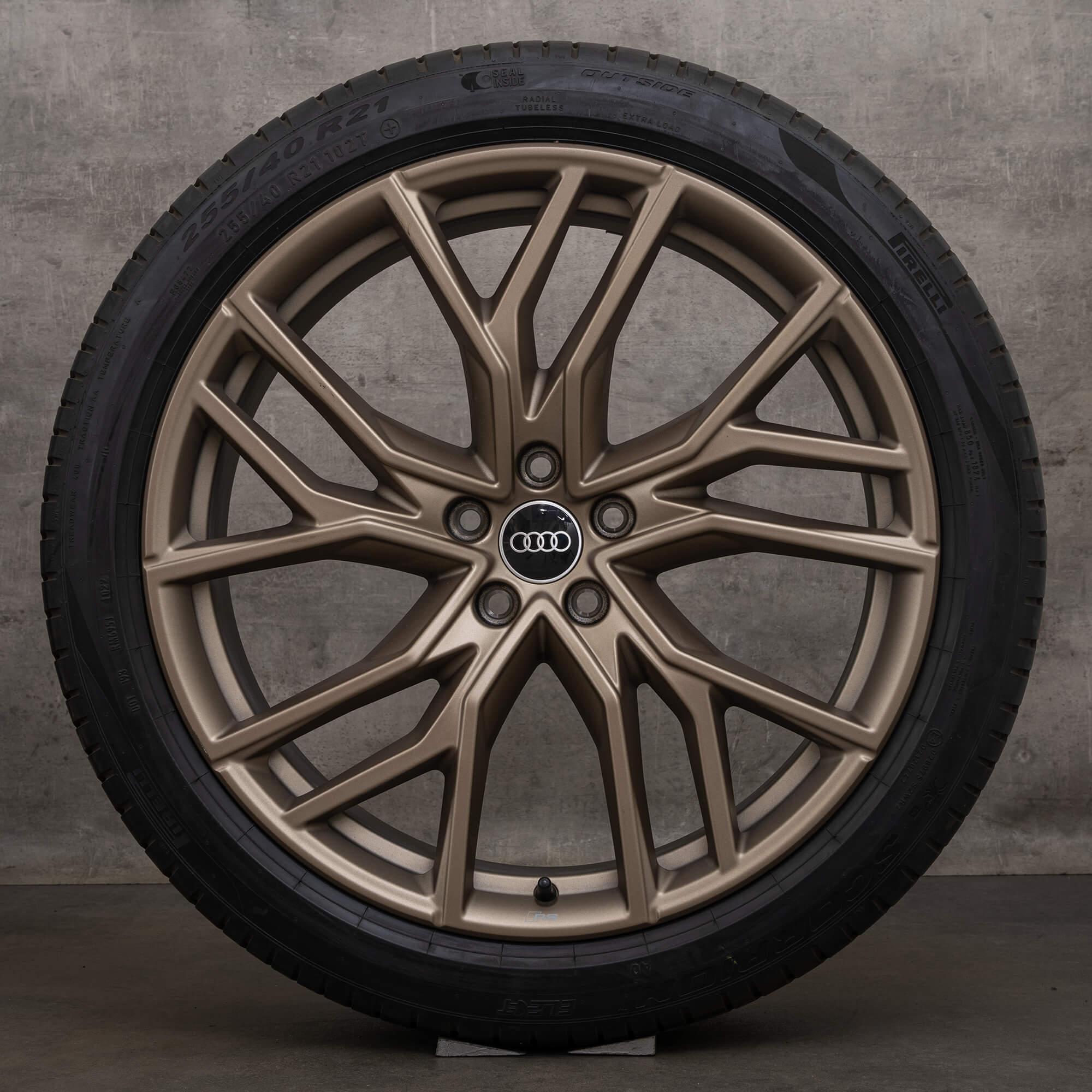 Original Audi Q4 e-tron & Sportback Felgen 21 Zoll F4 Sommerreifen 89A601025P 89A601025Q bronze matt Sommerräder