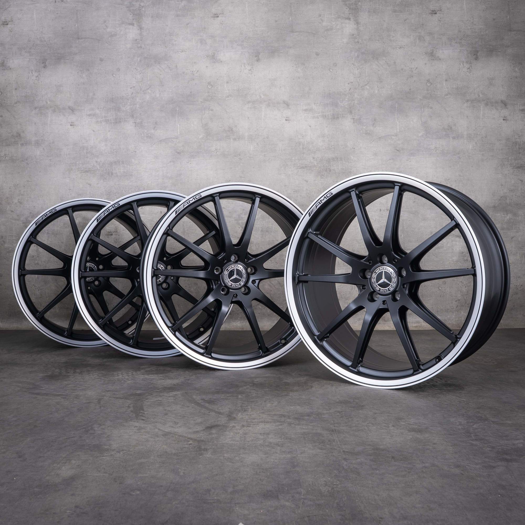 Alkuperäiset Mercedes-Benz AMG GT 43 53 63 S 4Matic+ & E Performance 21 tuuman X290-vanteet A2904011200 A2904011300 mattamusta diamond cut UUDET
