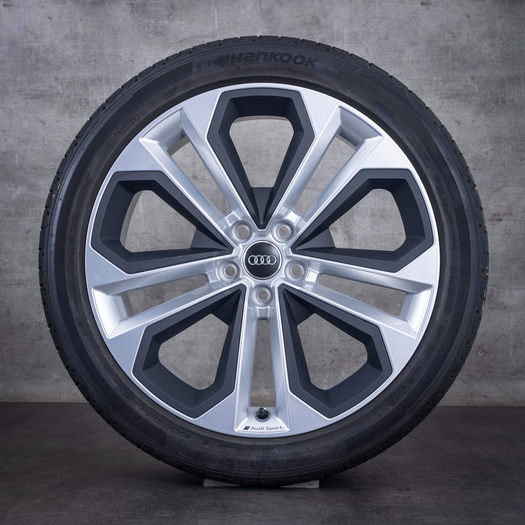 Original Audi Q3 RSQ3 & Sportback Felgen 20 Zoll F3 Sommerräder 83A601025E silber glanz mit titan matten Inlays