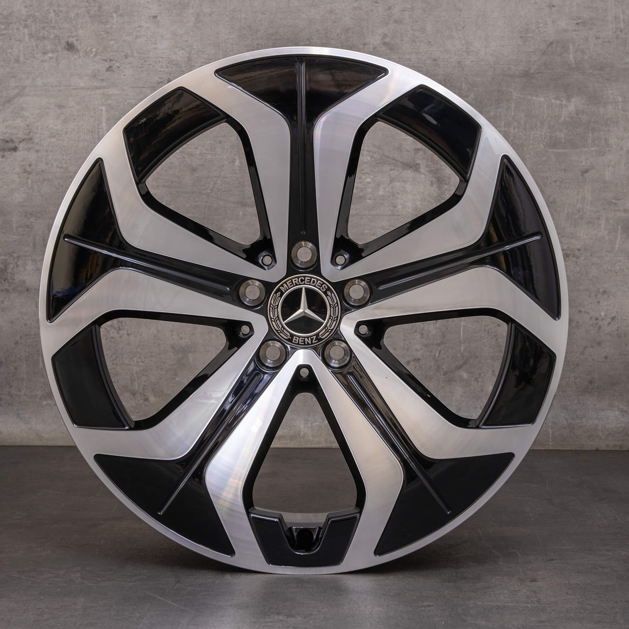 Orijinal Mercedes Benz E-Serisi kış jant lastik 19 inç X214 jantlar A2144014000 siyah parlak tornalı YENİ