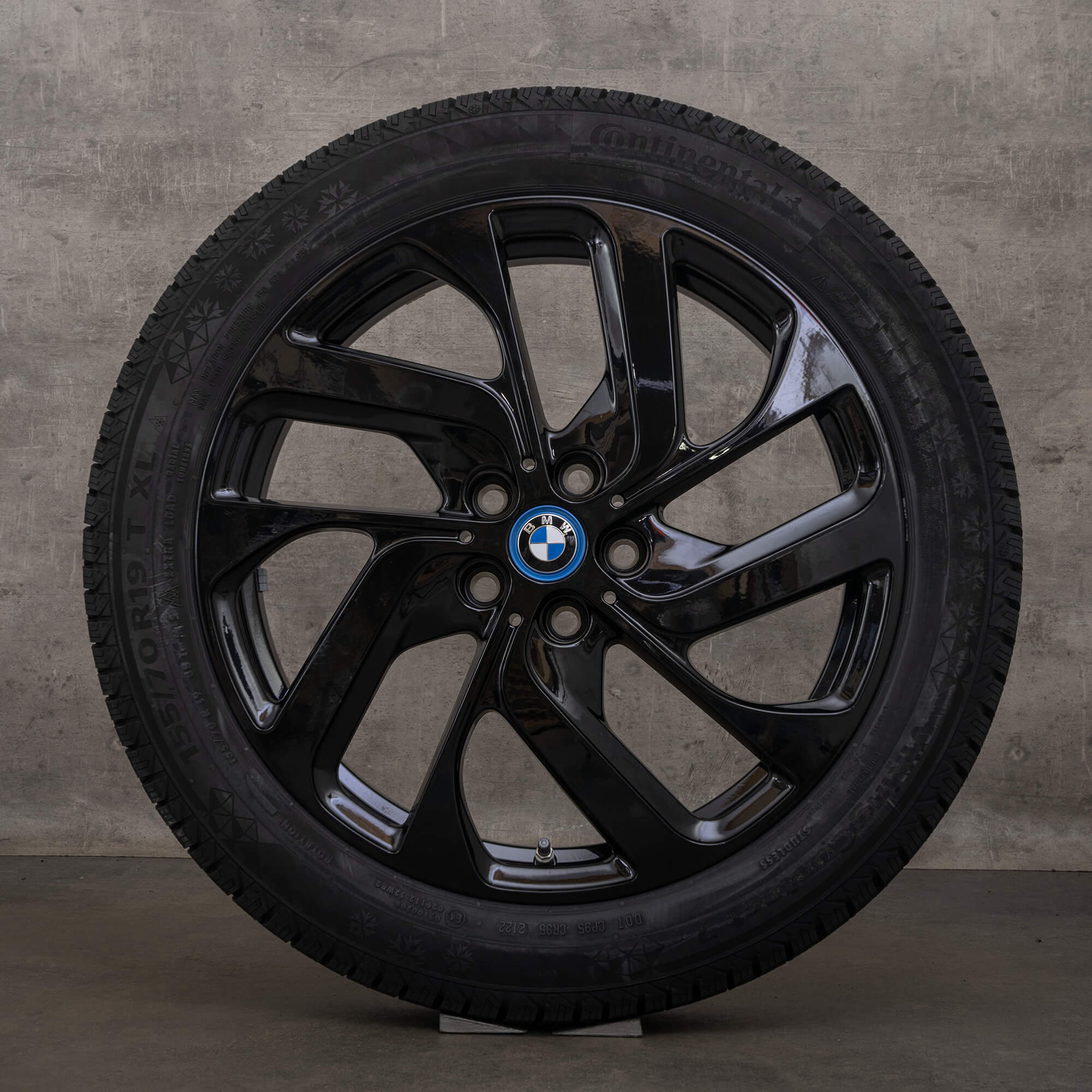 Original BMW i3s Felgen 19 Zoll I01 Winterräder 6887937 Styling 428 Turbinenstyling jet black NEU