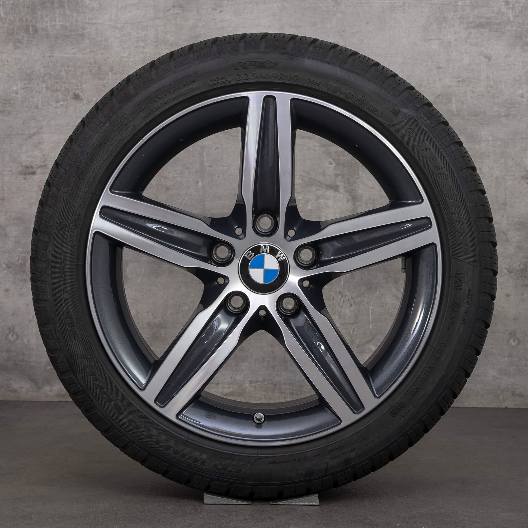 BMW 1er F20 F21 2er F22 F23 17 cali felgi aluminiowe opony zimowe Stylizacja 379