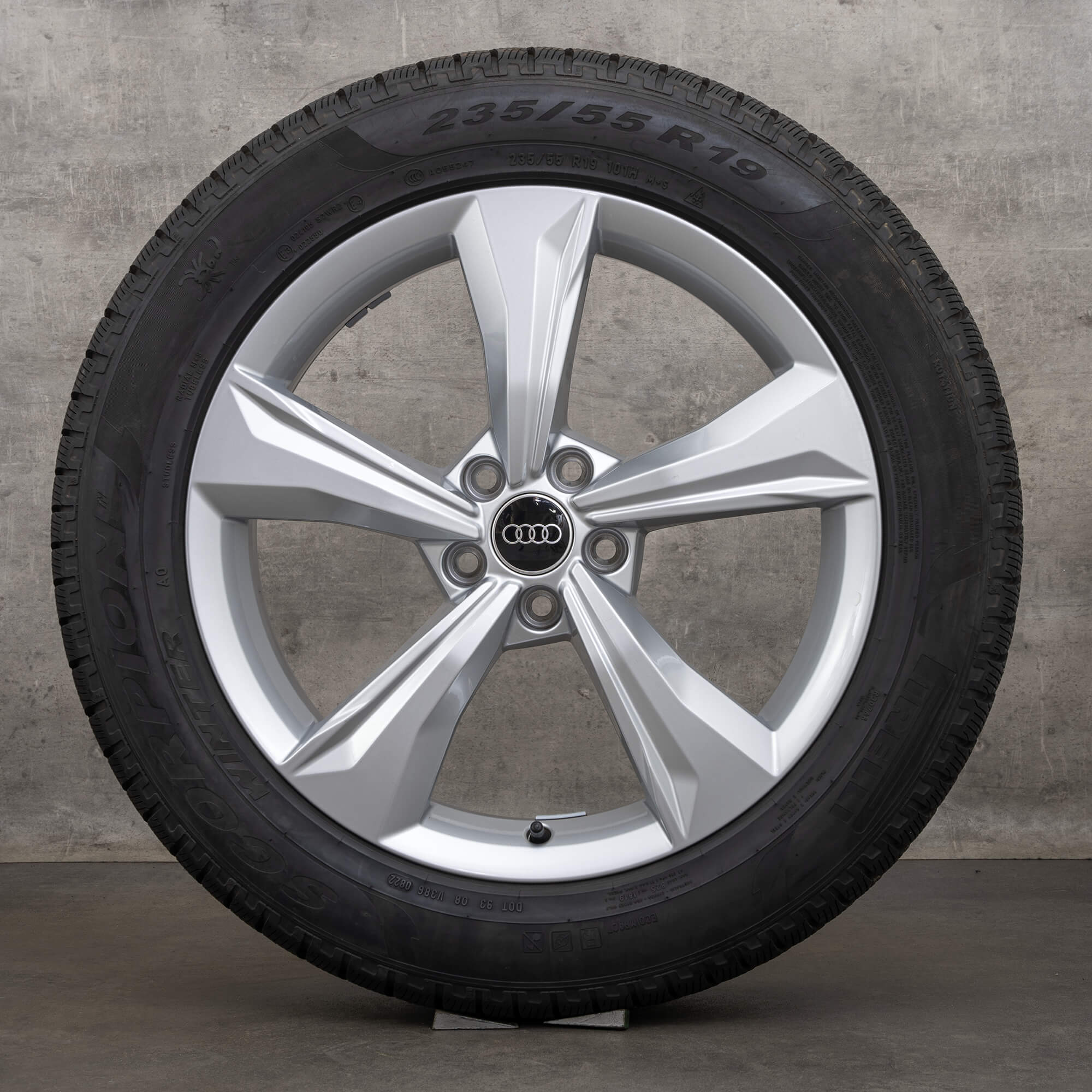 Originale Audi Q5 SQ5 vinterhjul 19 tommers FY felger 80A601025K sølv