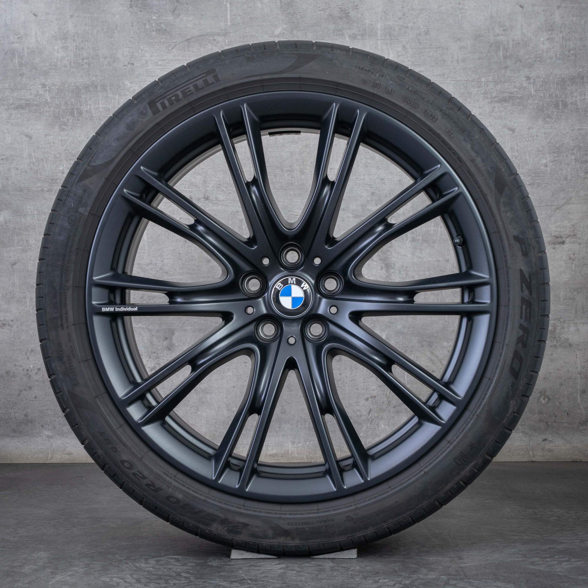 Oryginalne felgi BMW serii 6 7 20 cali G32 GT G11 G12 koła letnie stylizacja 649 7850583 7850584 czarny mat