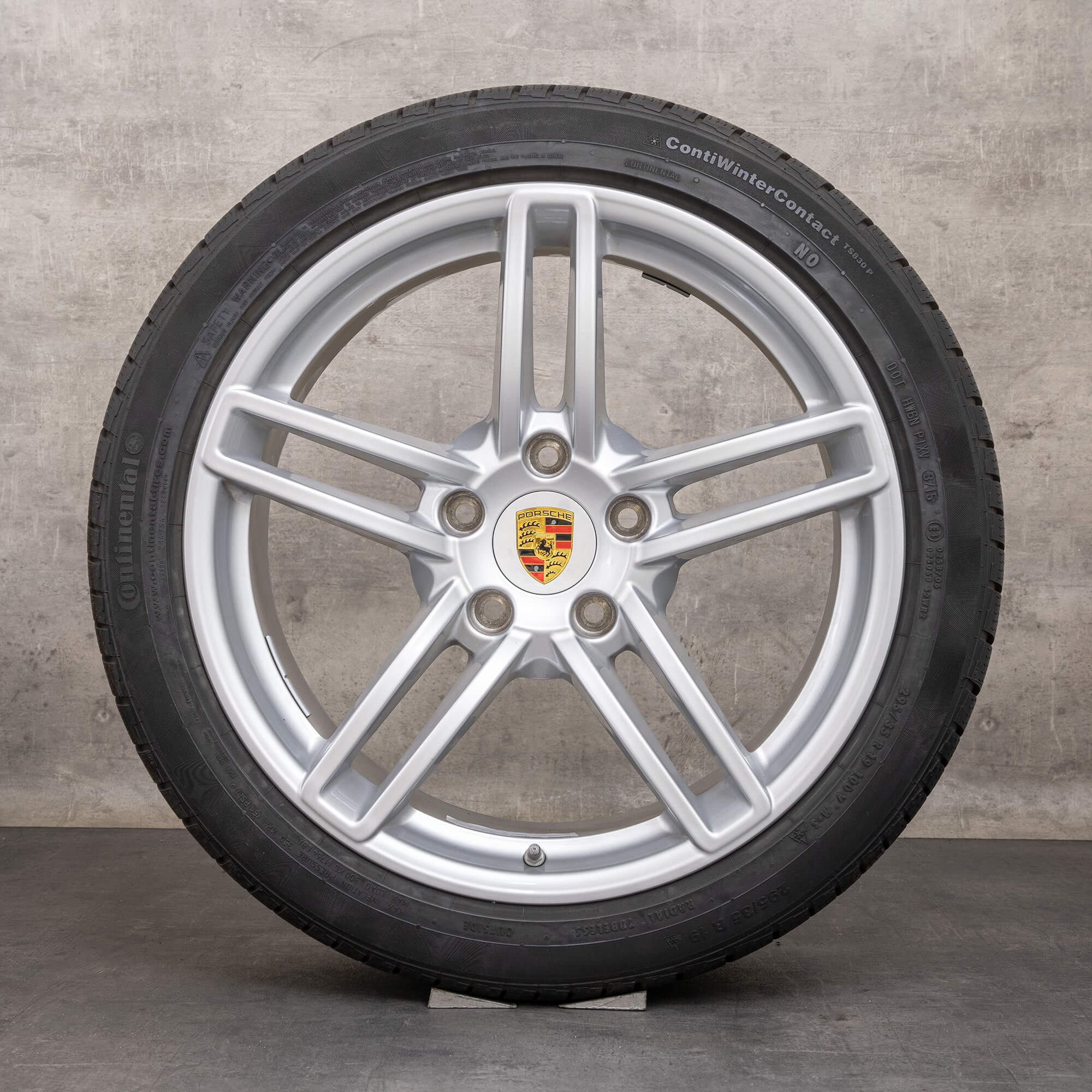 Alkuperäiset Porsche 911 Winterrder 19 tuuman 991 Carrera 4 & 4S vanteet 99136214102 99136214603 silver