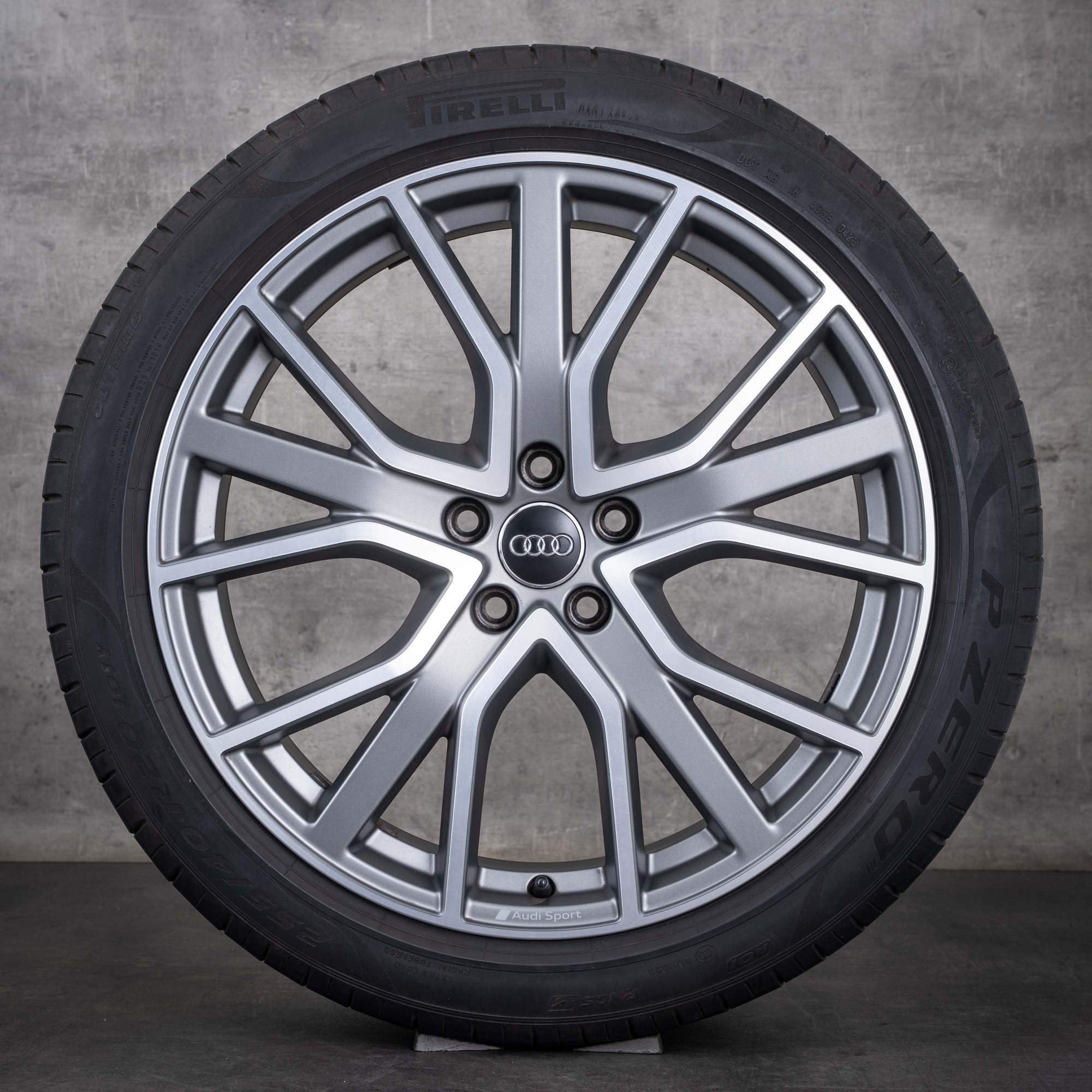 Cerchi originali Audi A6 S6 da 20 pollici 4K C8 per cerchi estivi 4K0601025AB titanio opaco lucidato frontalmente