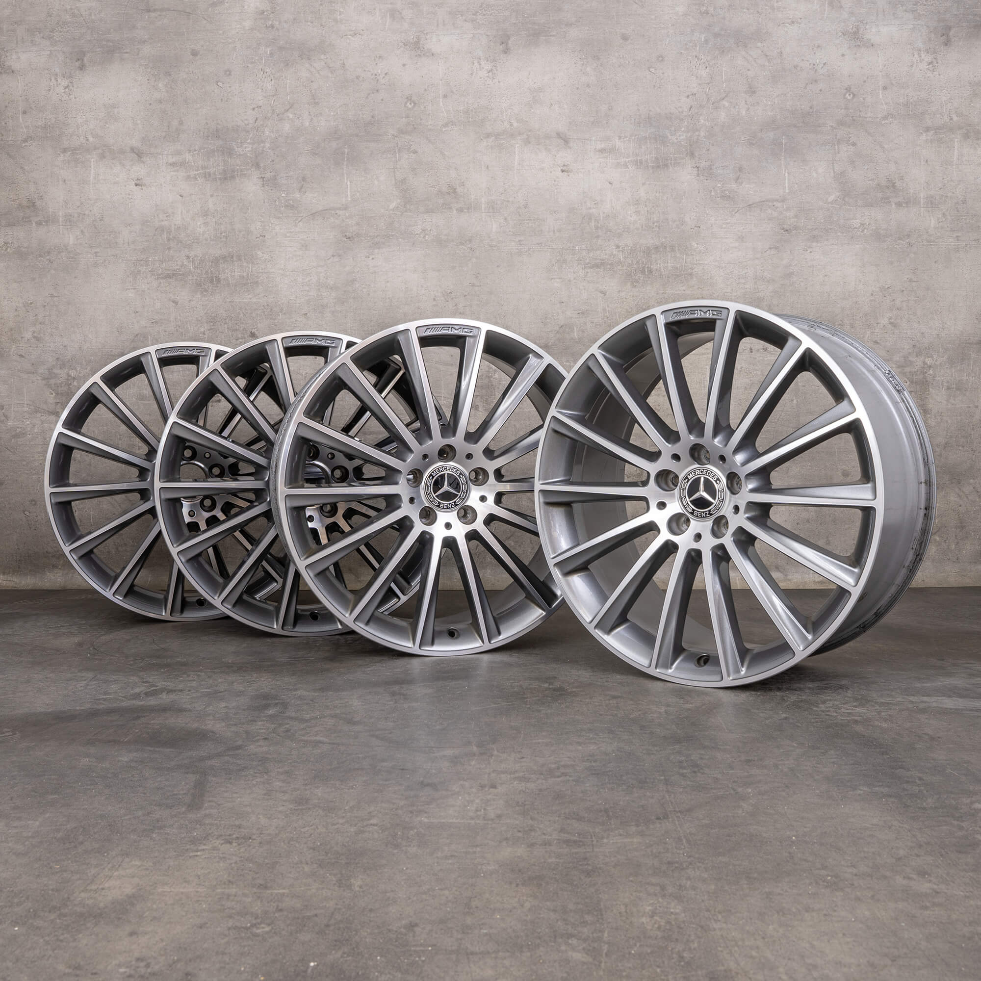 Oem Mercedes Benz GLC AMG Jantes 20 pouces X253 C253 A2534011900 himalaya grey brillant