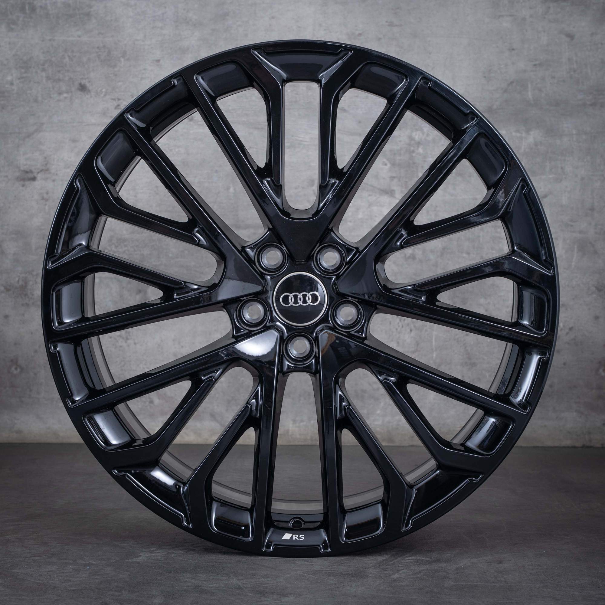Oryginalne felgi Audi A6 S6 21 cali 4K C8 C9 4P0601025N czarny połysk NOWOŚĆ