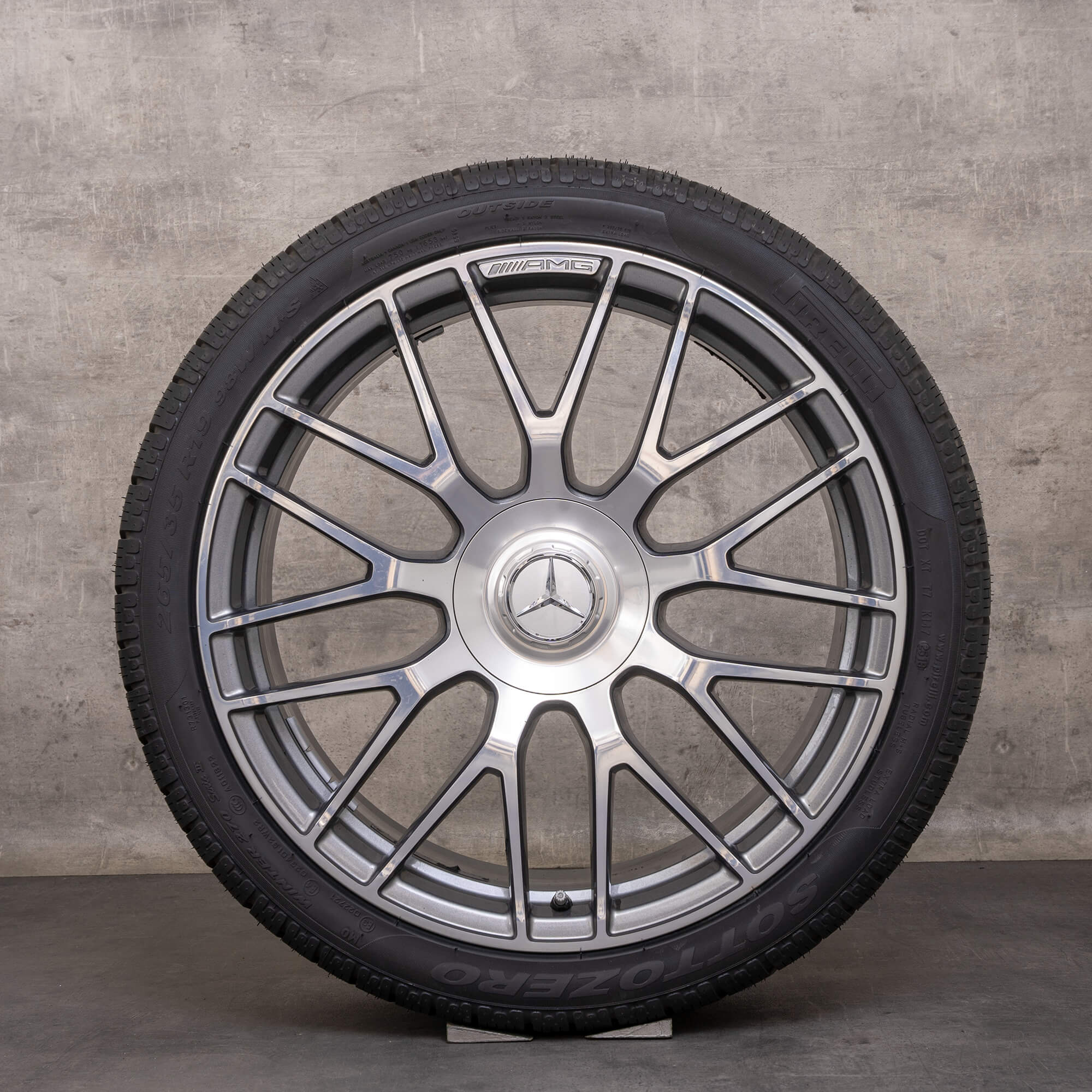 Originální disky Mercedes Benz AMG GT Winterrder 19 20 palců C190 R190 A1904010700 A1904010800 himalya šedá lesklá soustružená