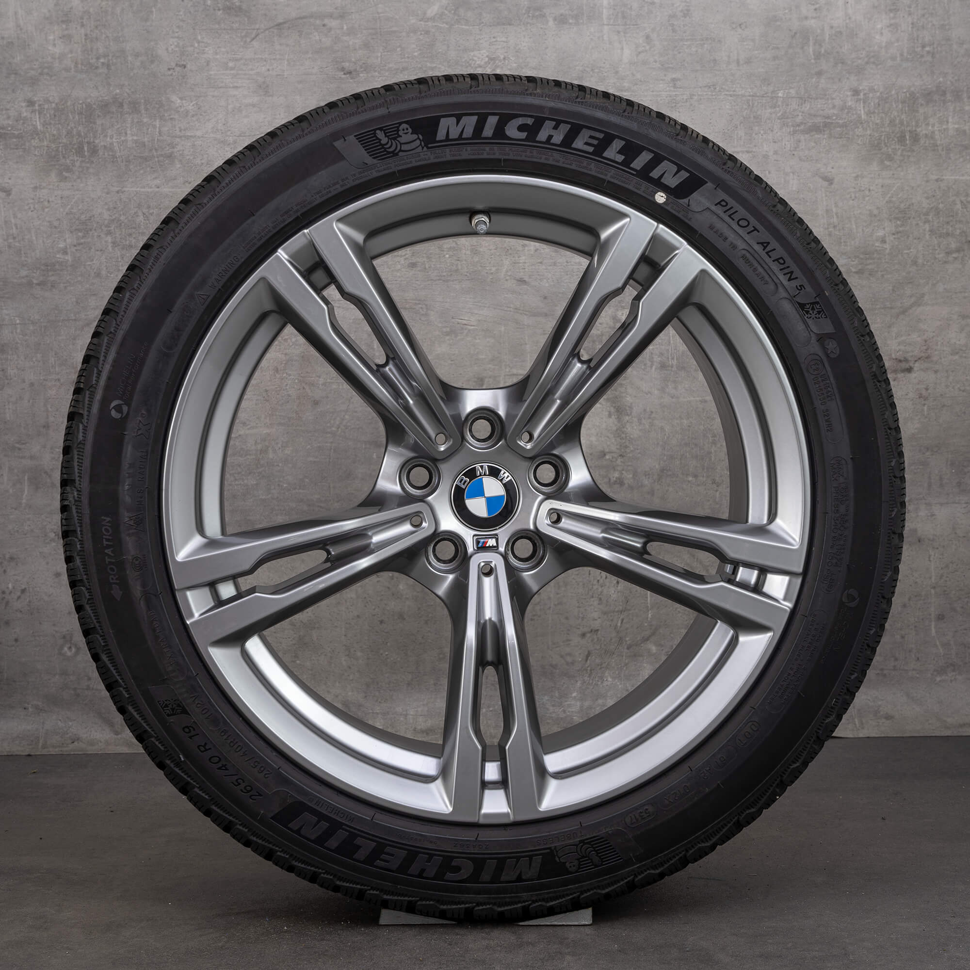 Jantes BMW 19 pouces M5 F90 roues hiver complètes style M705 7857075 7857076 6
