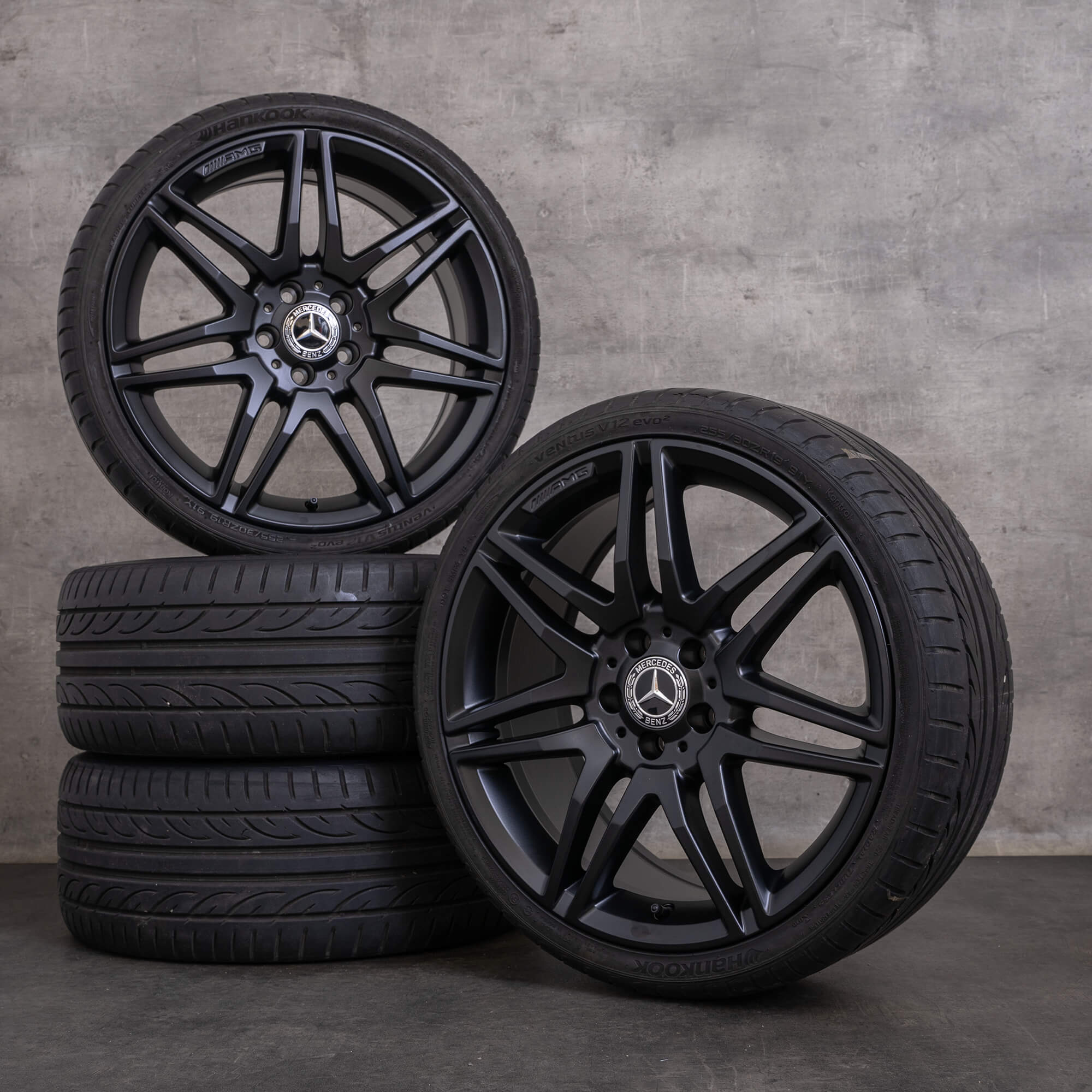 Orijinal Mercedes Benz E-Serisi jantlar 19 inç C207 A207 yaz jant lastik A2124011900 siyah mat