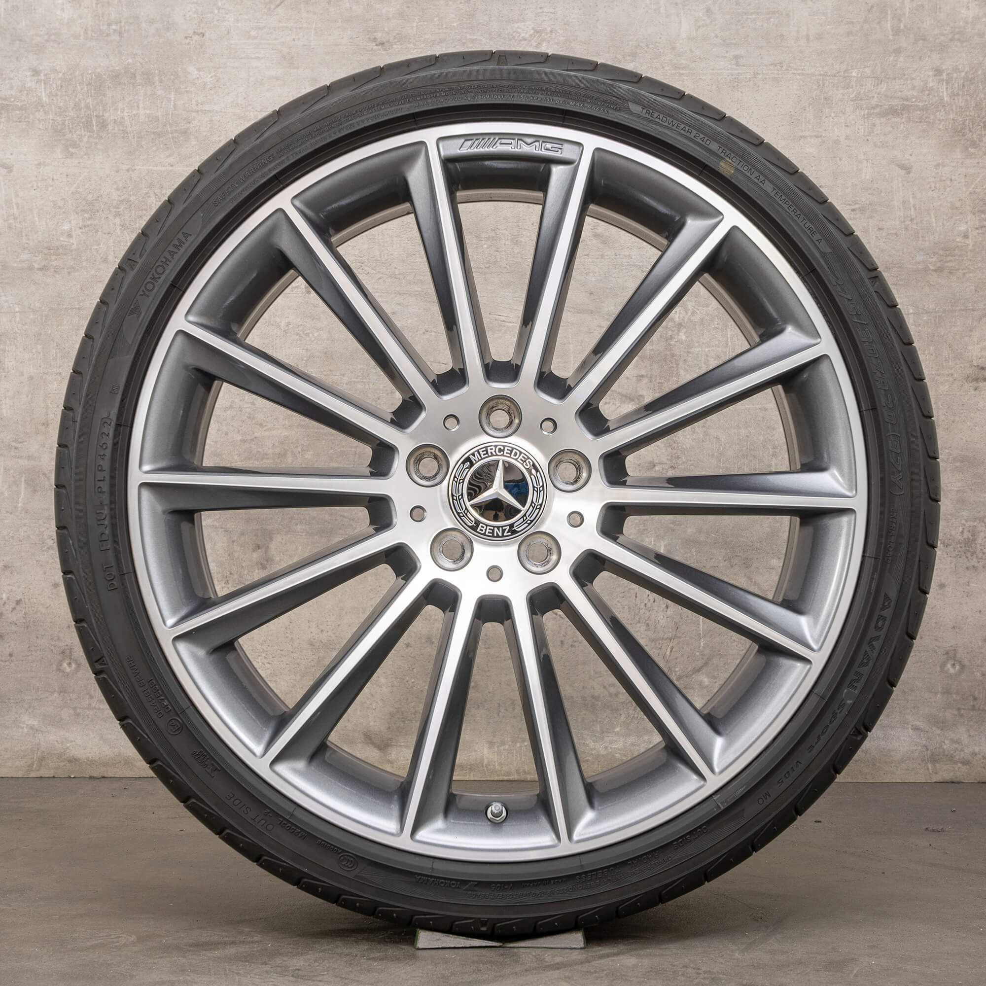 OEM AMG Mercedes Benz E-Class wheels 20 inch W213 S213 C238 A238 Summer A2134012200 A2134012300 black glossy turned