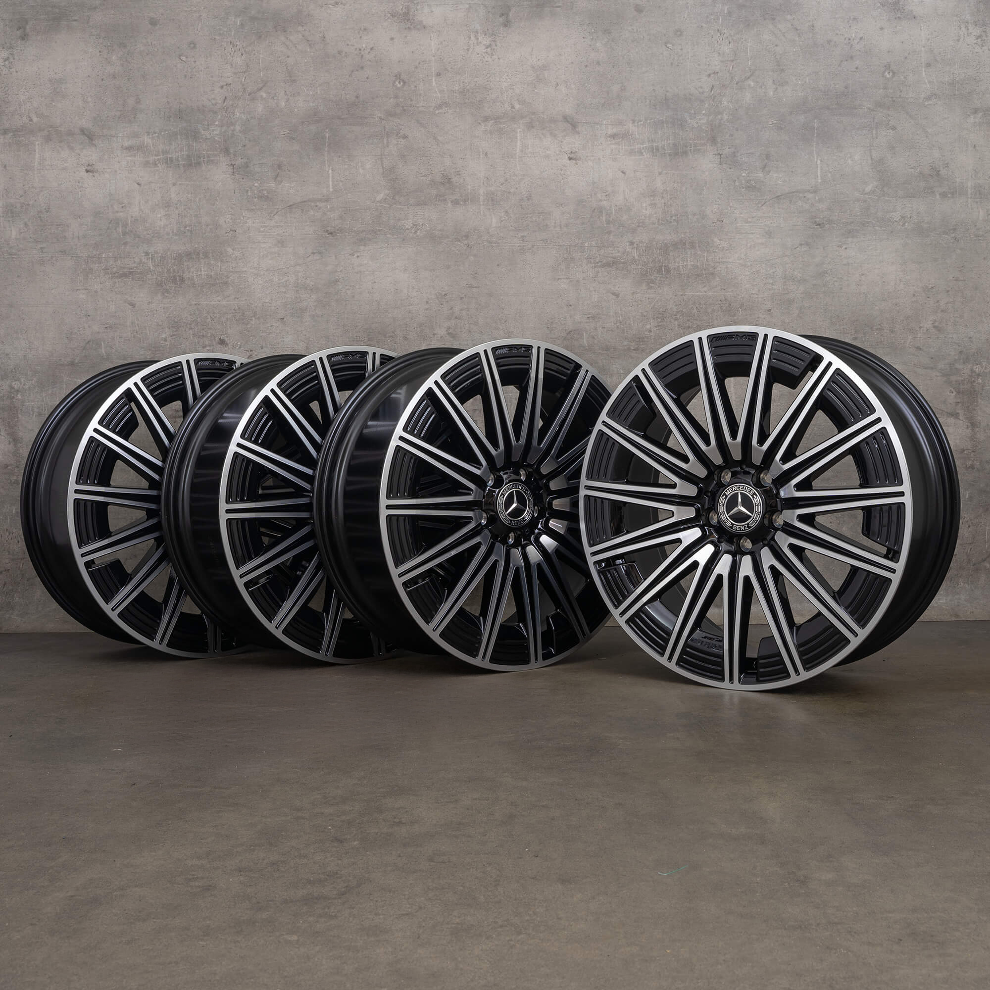 Jantes originais AMG Mercedes GLA GLB H247 X247 de 20 polegadas A2474015200 pretas NOVAS