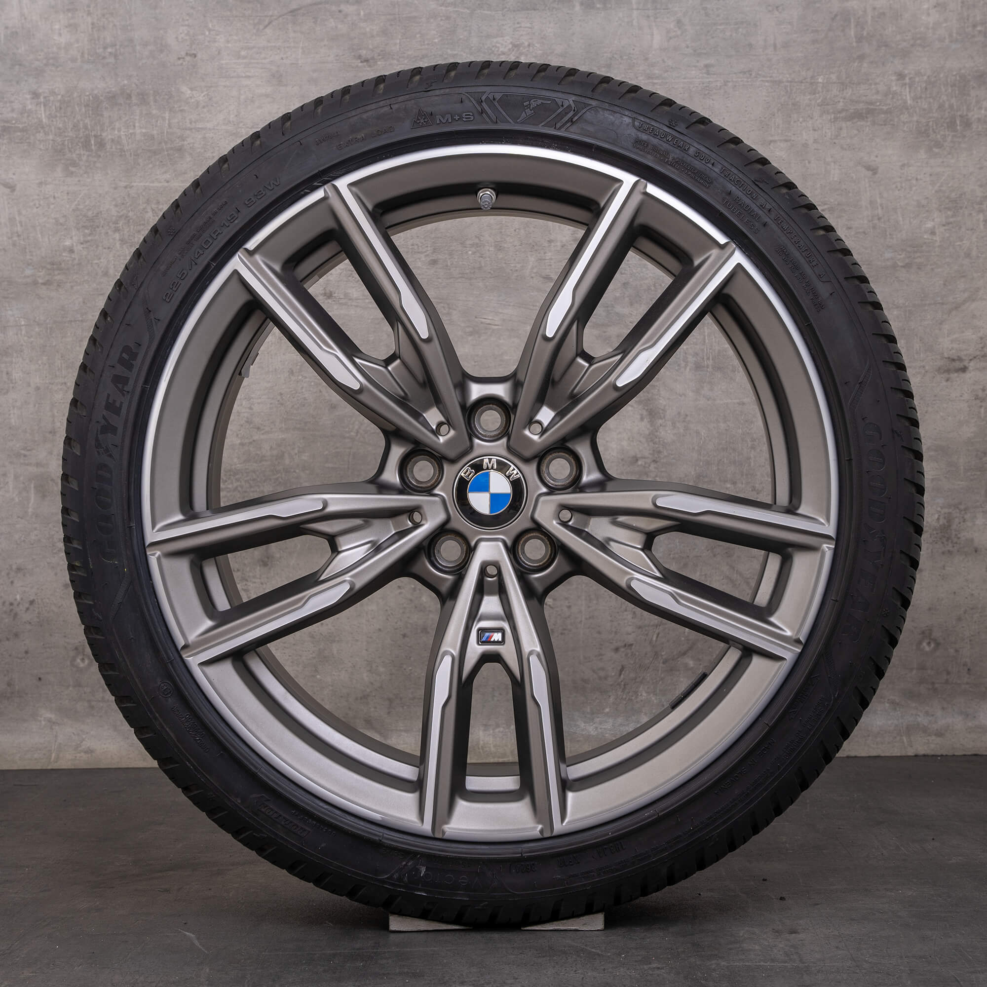 Jantes originais BMW Série 2 3 4 19 polegadas G42 G20 G21 G22 G23 Pneus All Season estilo 792 M 8089894 8089895 orbit grey matt glossy turned