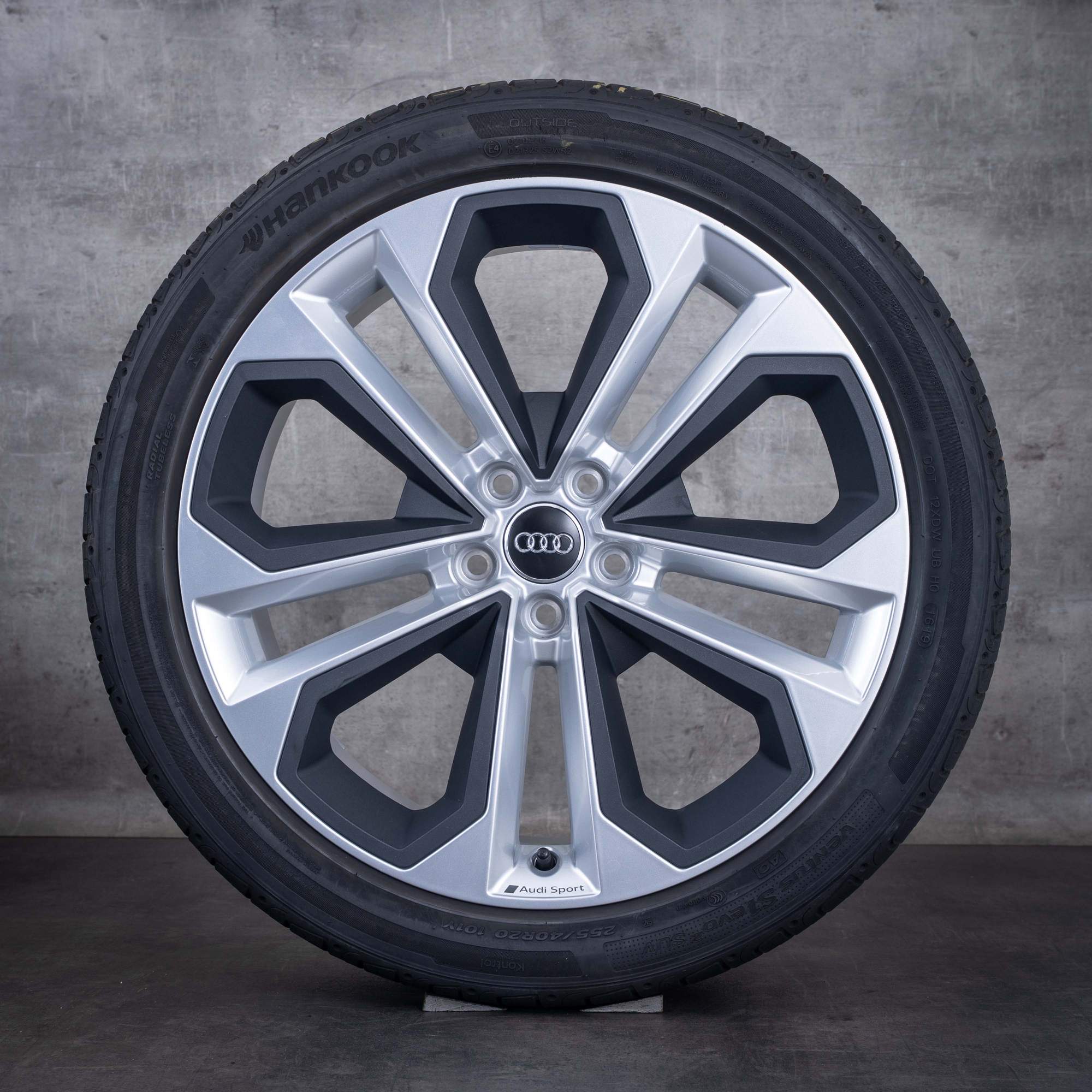 Original Audi Q3 RSQ3 & Sportback Felgen 20 Zoll F3 Sommerräder 83A601025E silber glanz mit titan matten Inlays