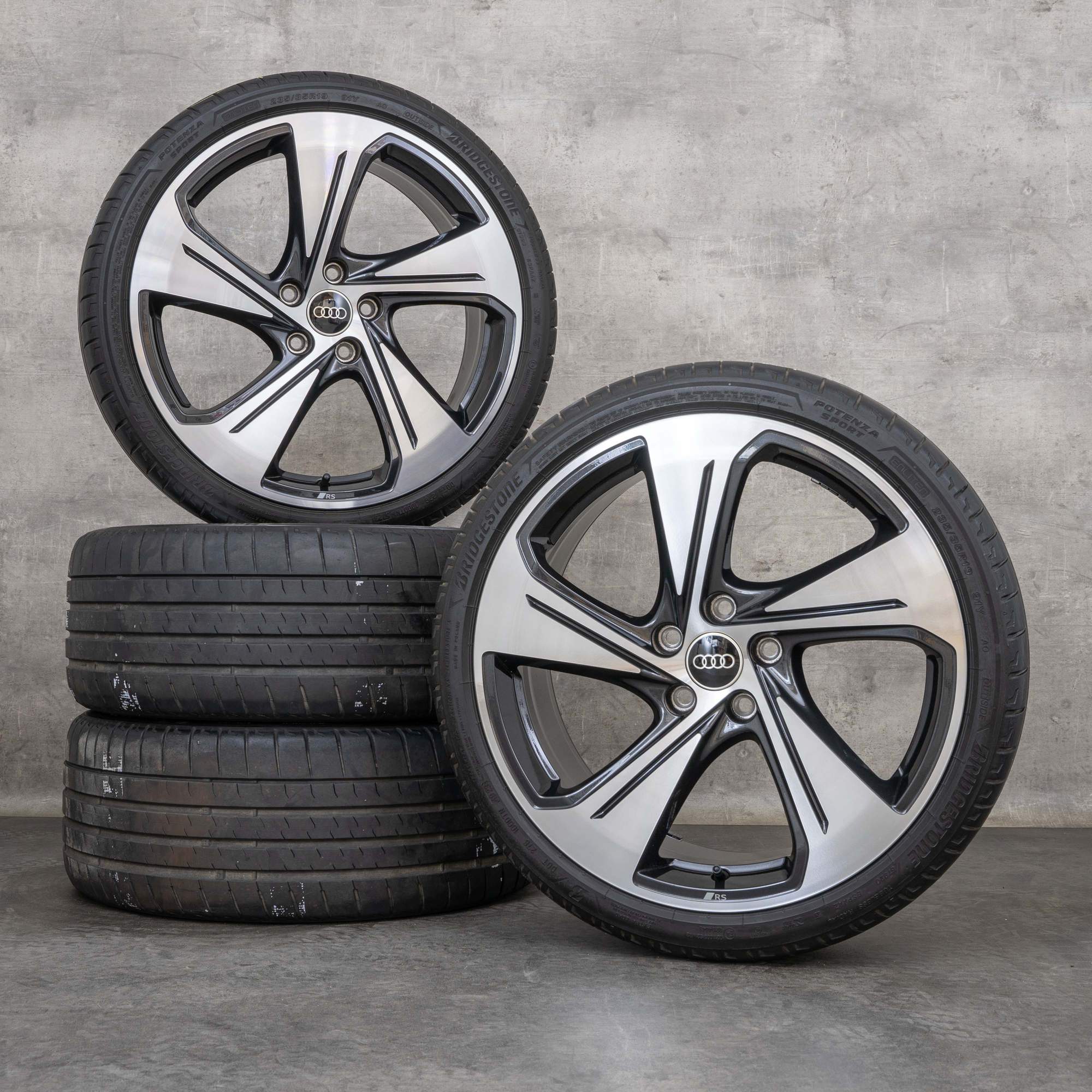 OEM Audi A3 S3 winter wheels 19 inch 8Y 8V rims 8Y0601025CG granite polisched