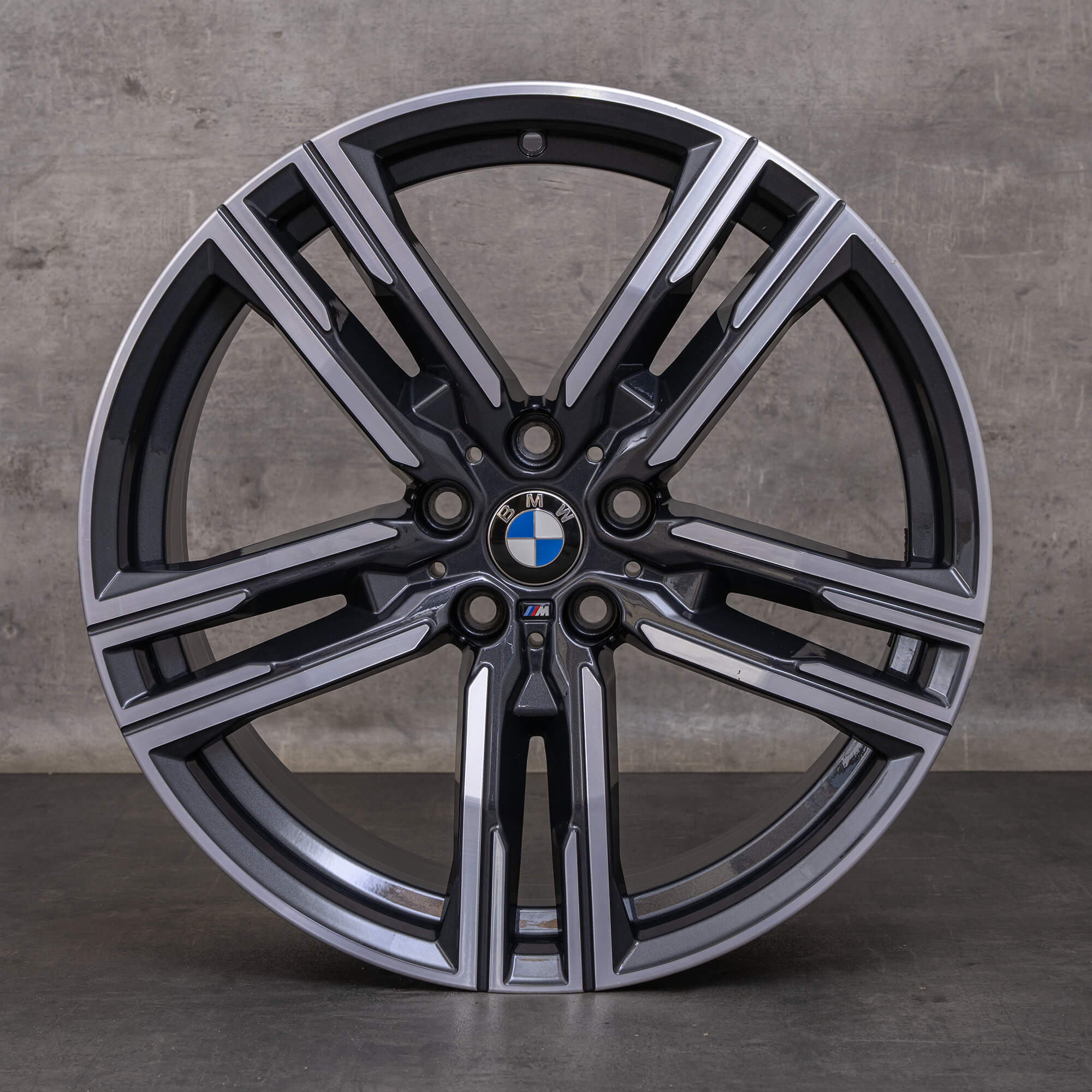 Alkuperäiset BMW 8-sarjan vanteet 19 tuuman G14 G15 G16 Styling 727 M 8090019 8090020 orbit harmaa kiillotettu.