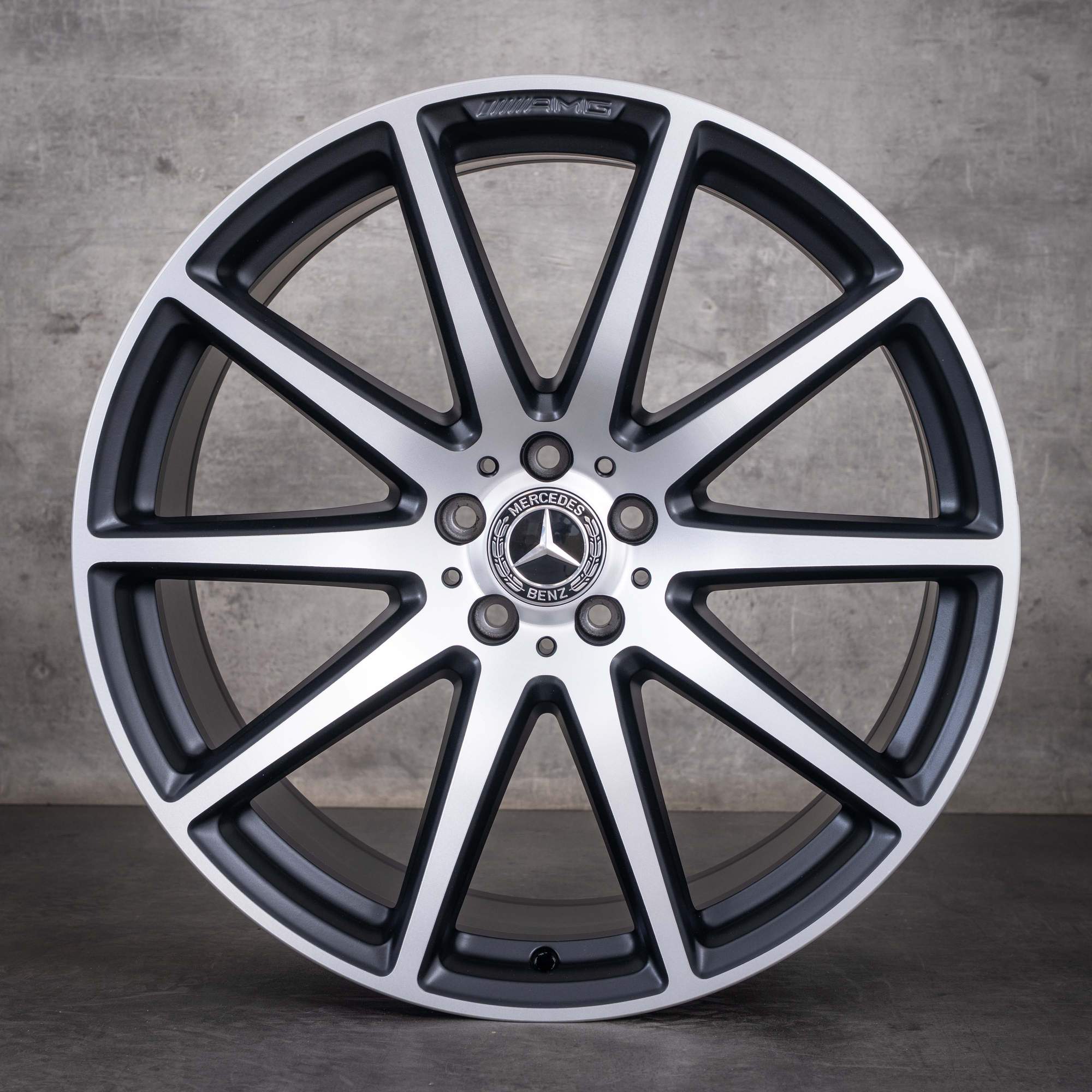 Originale Mercedes-Benz AMG GLE 63 og GLE 63 S-fælge 21 tommer W292 A2924012200 A2924012300 sort mat diamond cut NYE