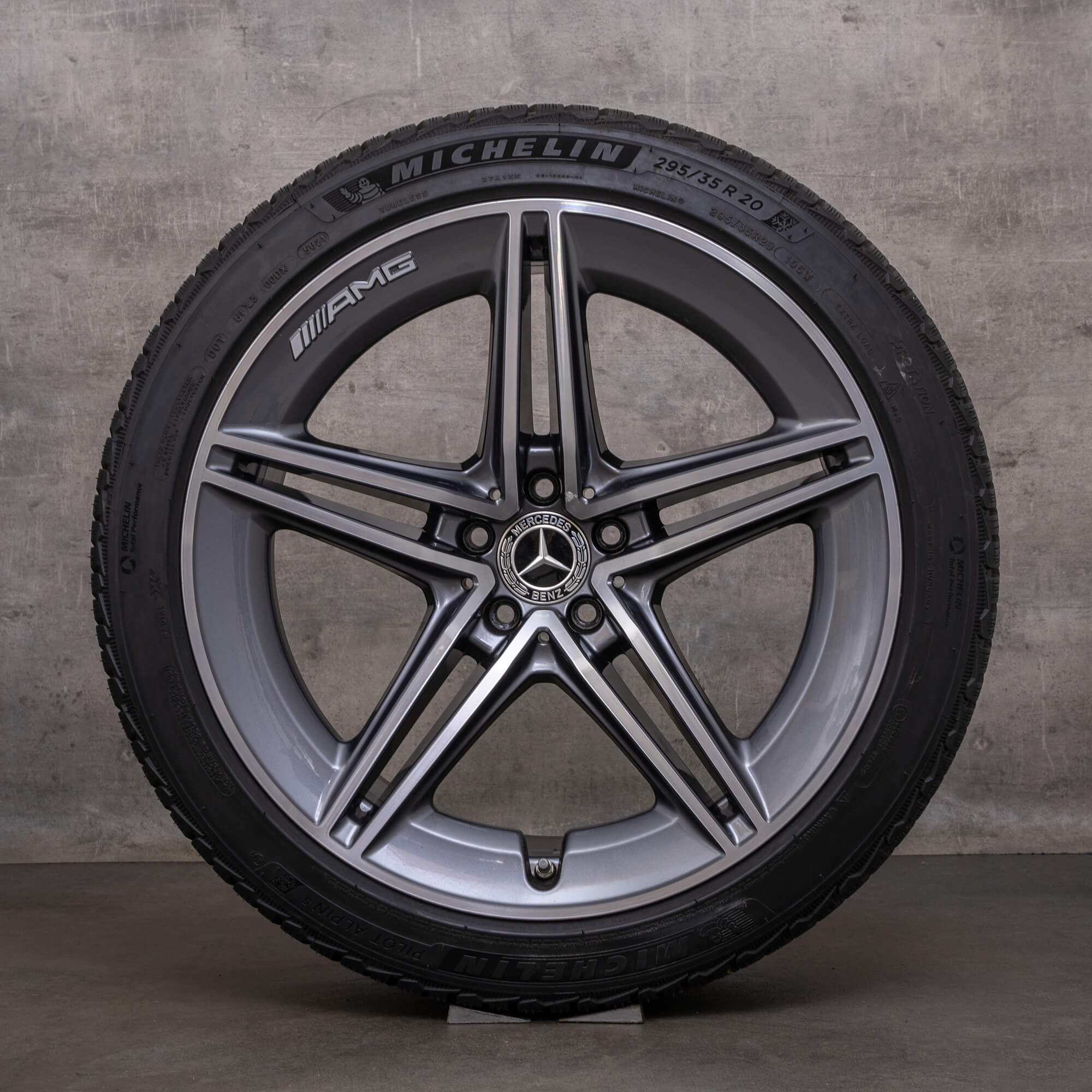 OEM Mercedes Benz AMG GT 43 53 63 S 4Matic+ Winterrder 20 inch X290 4-Trer rims A2904010400 A2904010500 himalaya gray glossy turned