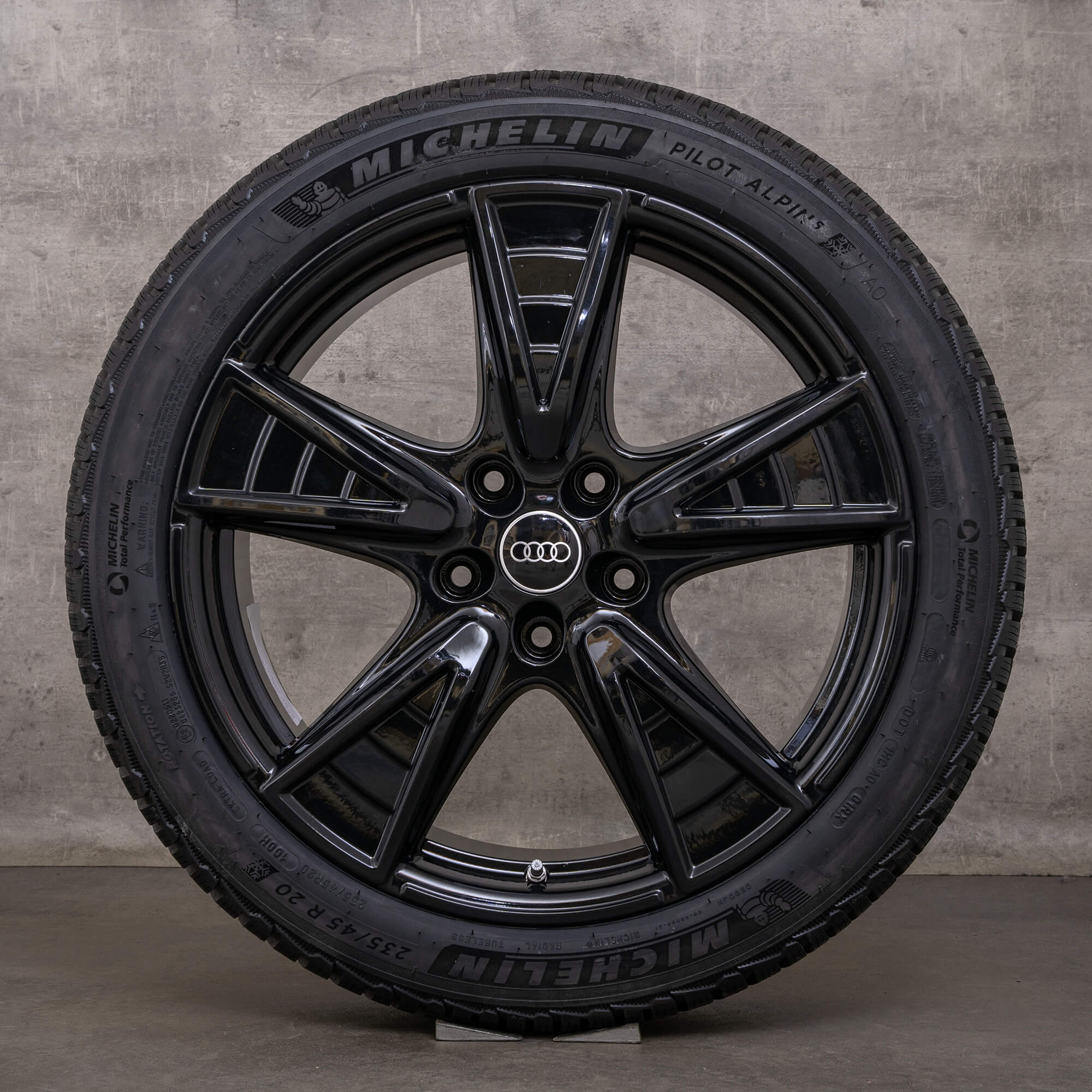 Genuine Audi A6 S6 e-tron llantas de invierno 20 pulgadas GH 85E601025ZC 85E601025ZD negro alto brillo