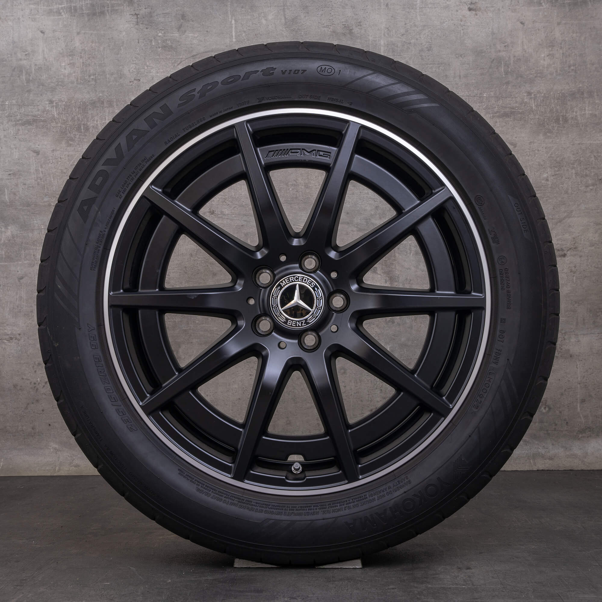 Alkuperäiset Mercedes Benz GLA GLB 35 45 S 4Matic talvirenkaat 19 tuuman H247 X247 vanteet A2474011900 musta matta kiillotettu