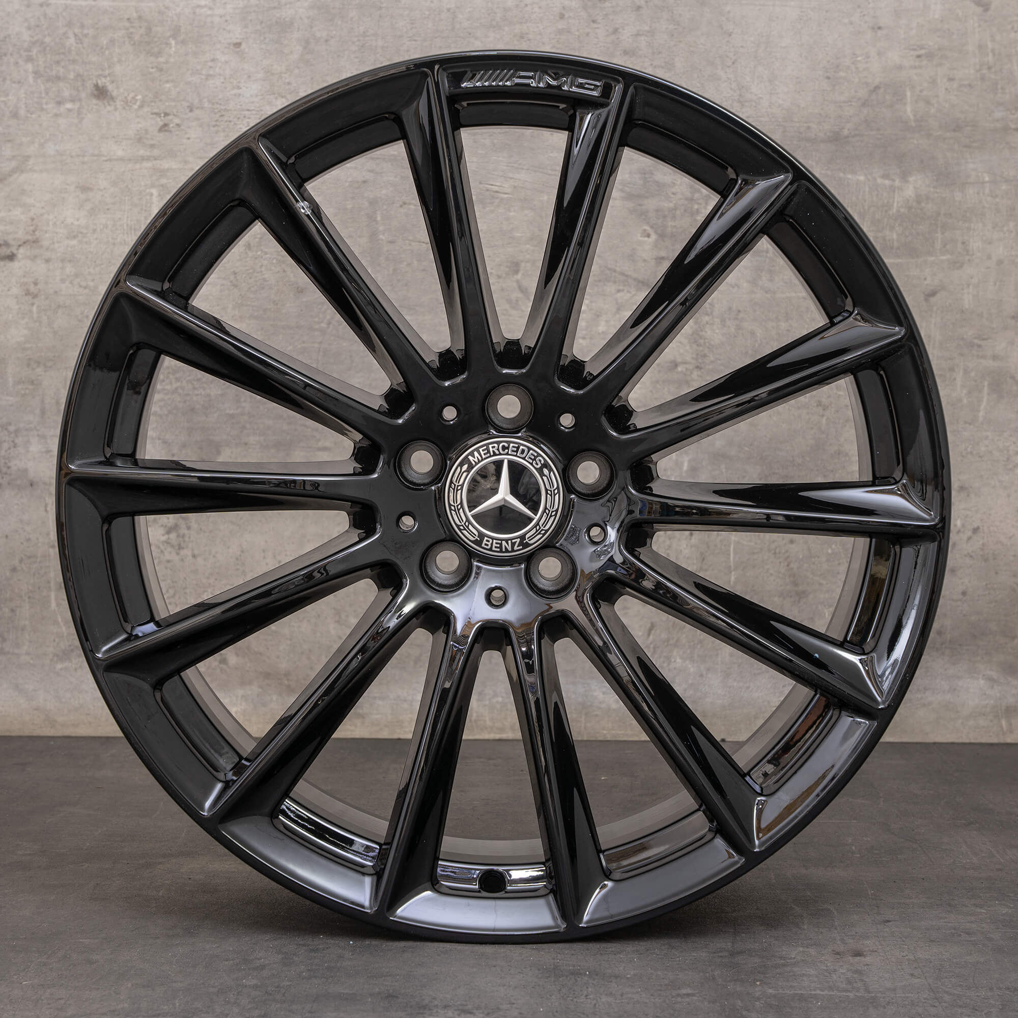 Autentico Mercedes Benz Classe S AMG cerchi 20 pollici W223 V223 X223 A2234011500 A2234011600 nero lucido