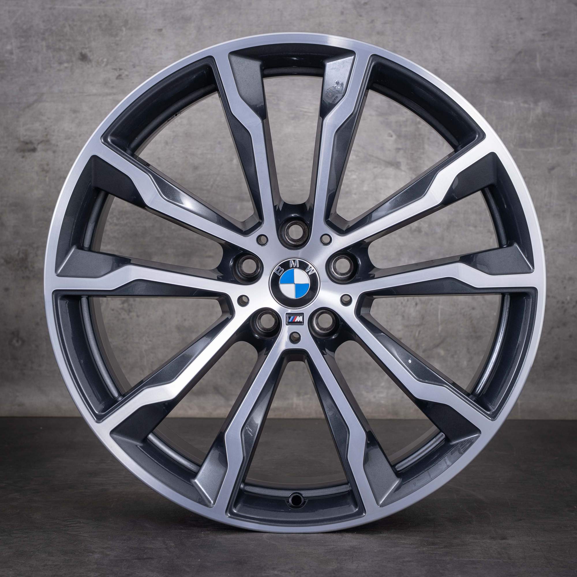 Jantes d'origine BMW X3 X4 20 pouces G01 G02 Styling 699 M 8010268 8010269 gris orbite jantes diamantées - jante 3 sur 4