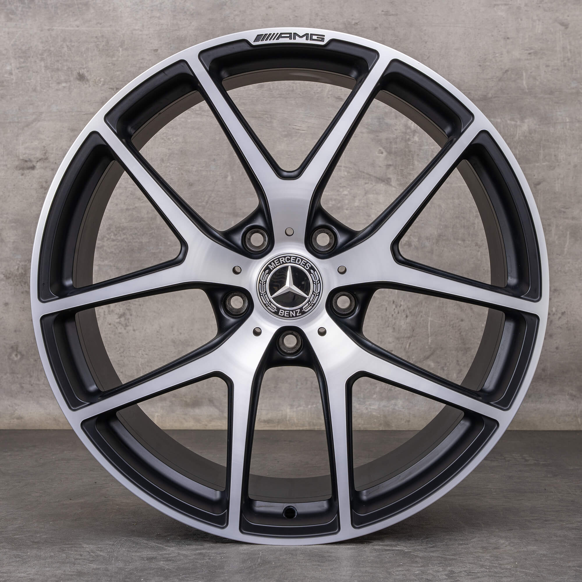OEM Mercedes Benz G-Class AMG Rims 21 inch W463 G 63 65 A4634010400 black matt high gloss finish