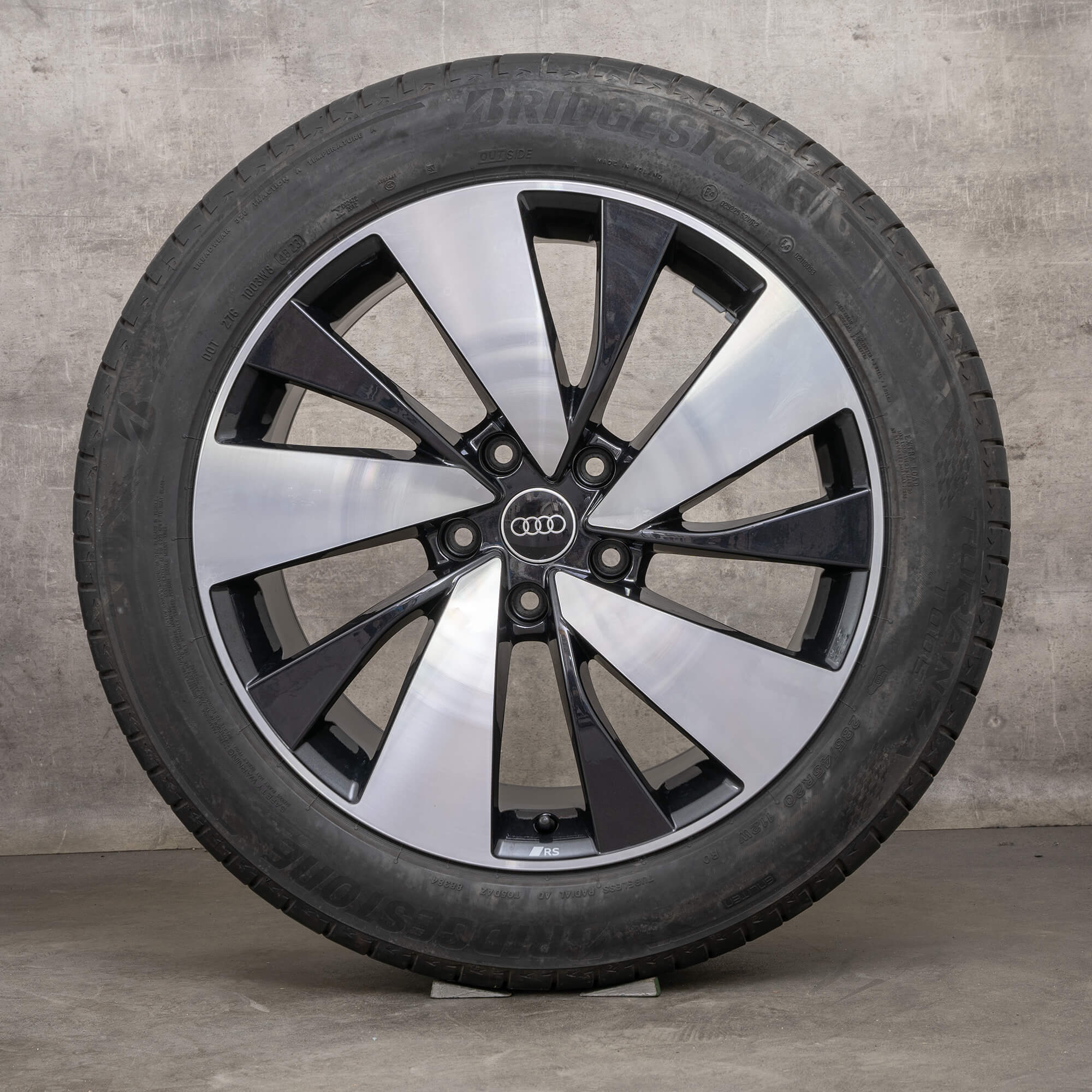 Original Audi Q6 SQ6 e-tron Felgen 20 Zoll GF Sommerräder 85H601025P 85H601025Q titan glanzgedreht